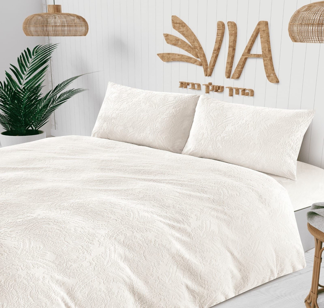 -                                                                                               - דגם סלינה- סט מצעים פלנל מבד חורפי 4