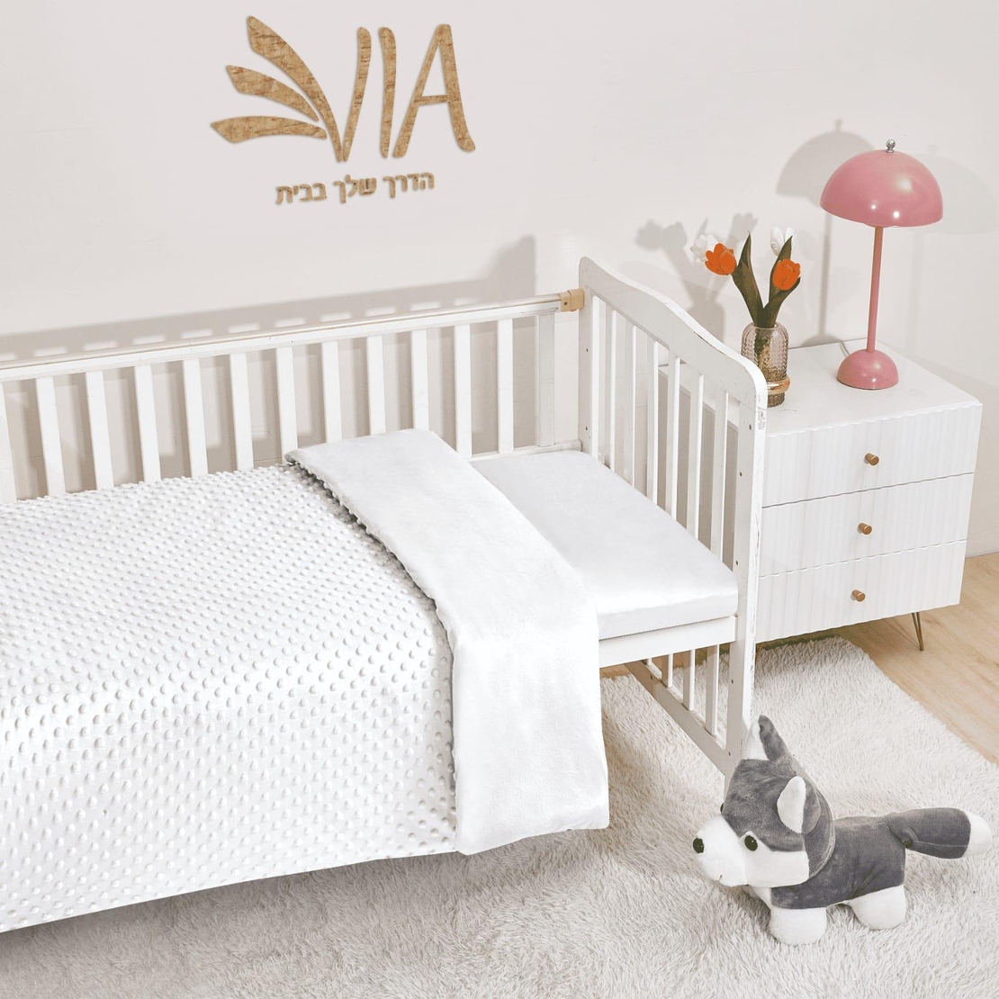 -                                                                                               דגם תינוקות- סט מצעים 100% פלנל