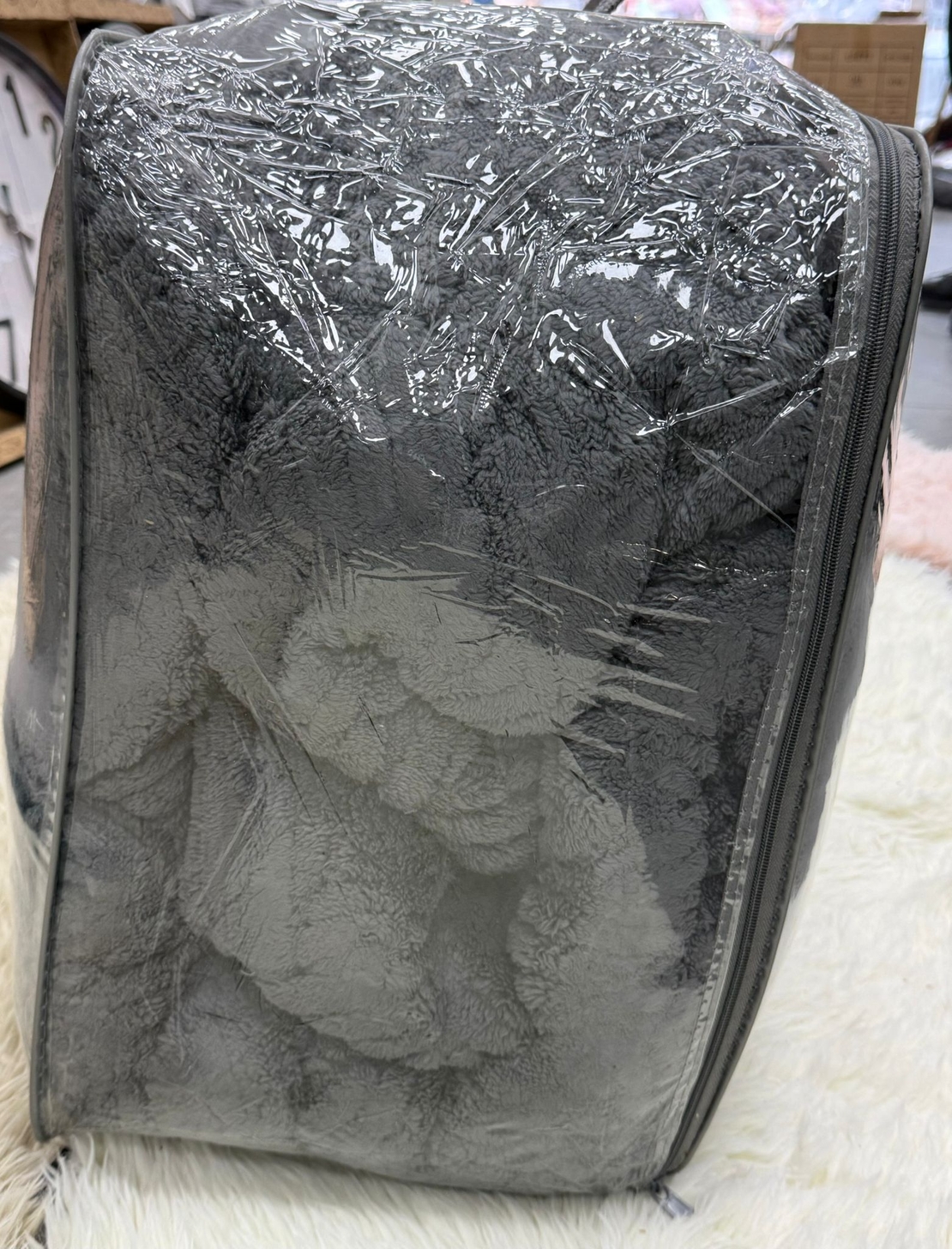 -                                                                                                                                                  דגם סט מצעים חורפי עם שמיכת חורף 8 קילו- אפור כהה