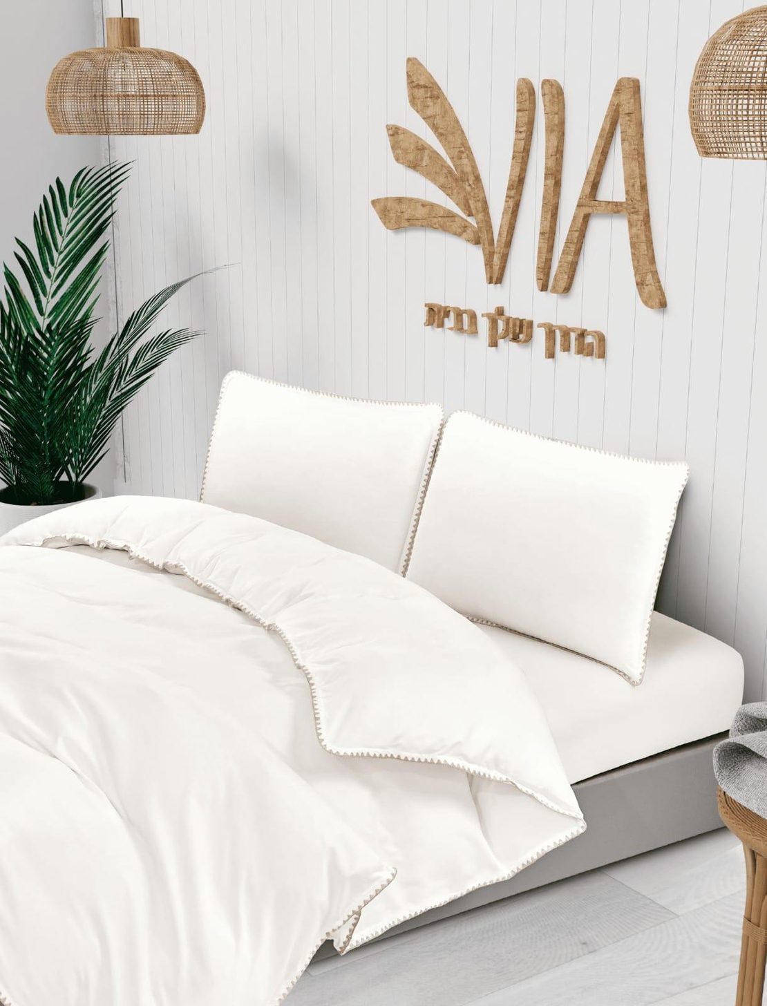 -                                                                                                                                                                                            דגם וופלי - 100% כותנה בצפיפות 144 חוטים 1