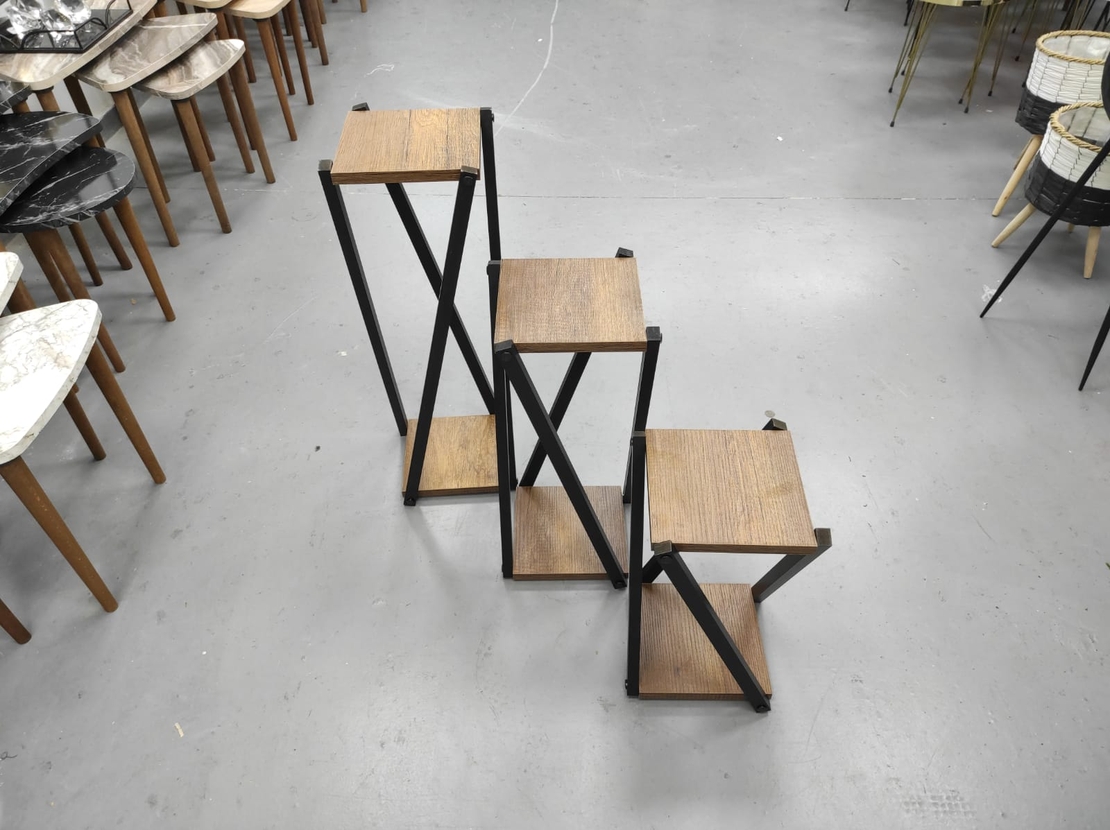 שלישיה מעמדים מעץ -גדול 71 ס