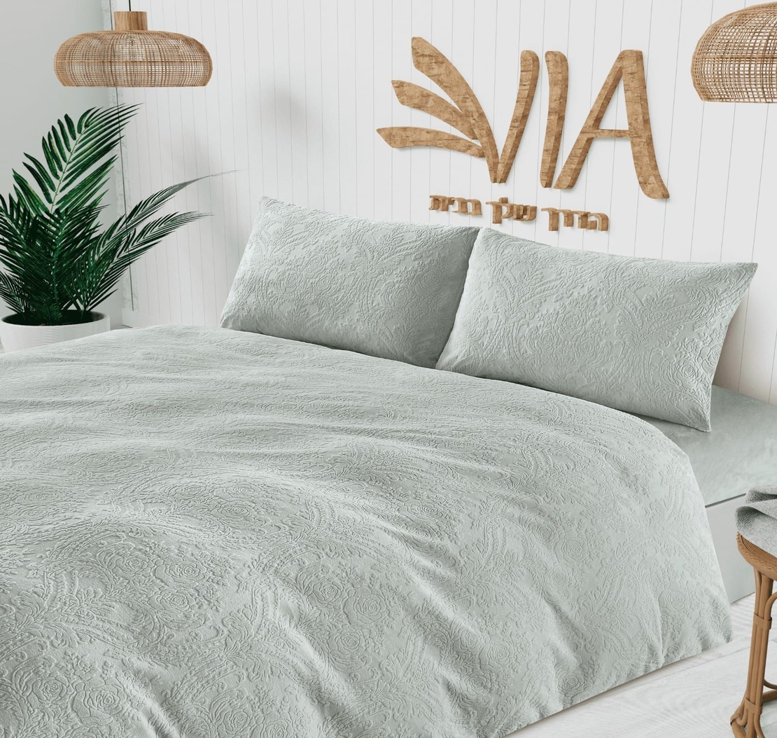 -                                                                                               - דגם סלינה- סט מצעים פלנל מבד חורפי 5