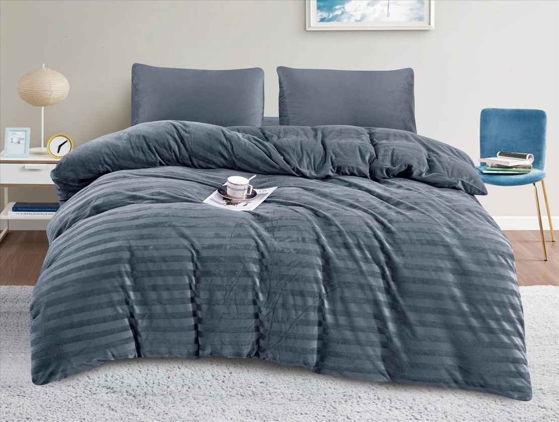 -                                                                                               - דגם פלאש- סט מצעים פלנל קטיפה מבד חורפי 8