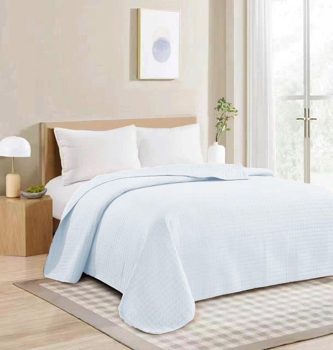 -                                                                                                                                                                                                                                           דגם שמיכת קיץ בתכלת