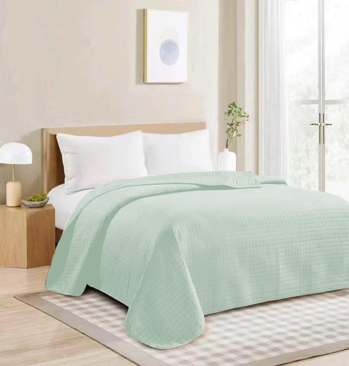 -                                                                                                                                                                                                                                          דגם שמיכת קיץ בירוק