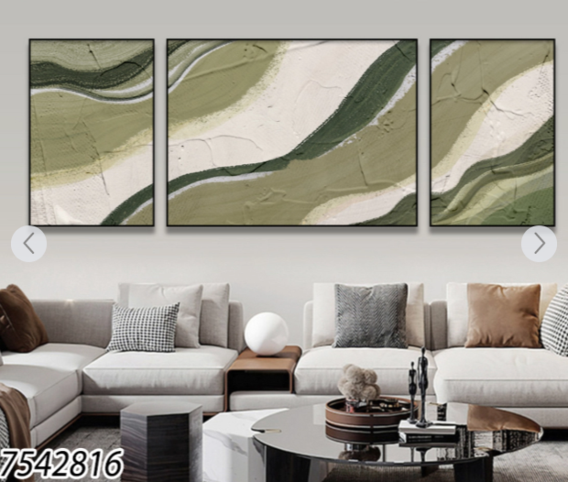 תמונה מחולקת לסלון מודפסת על בד כותנה מיוחד דגם 7542816