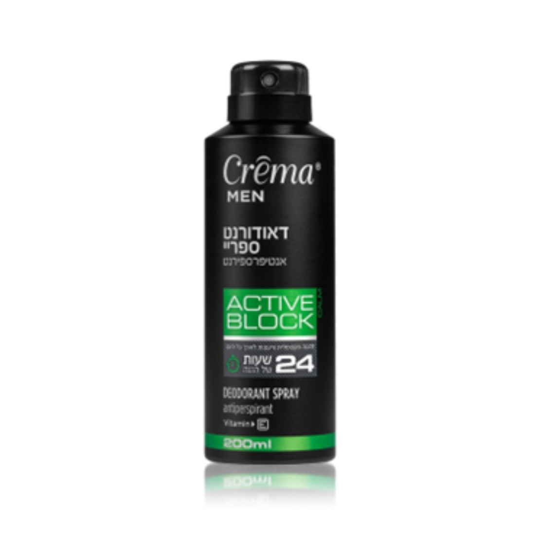 crema- active block deodoran spray