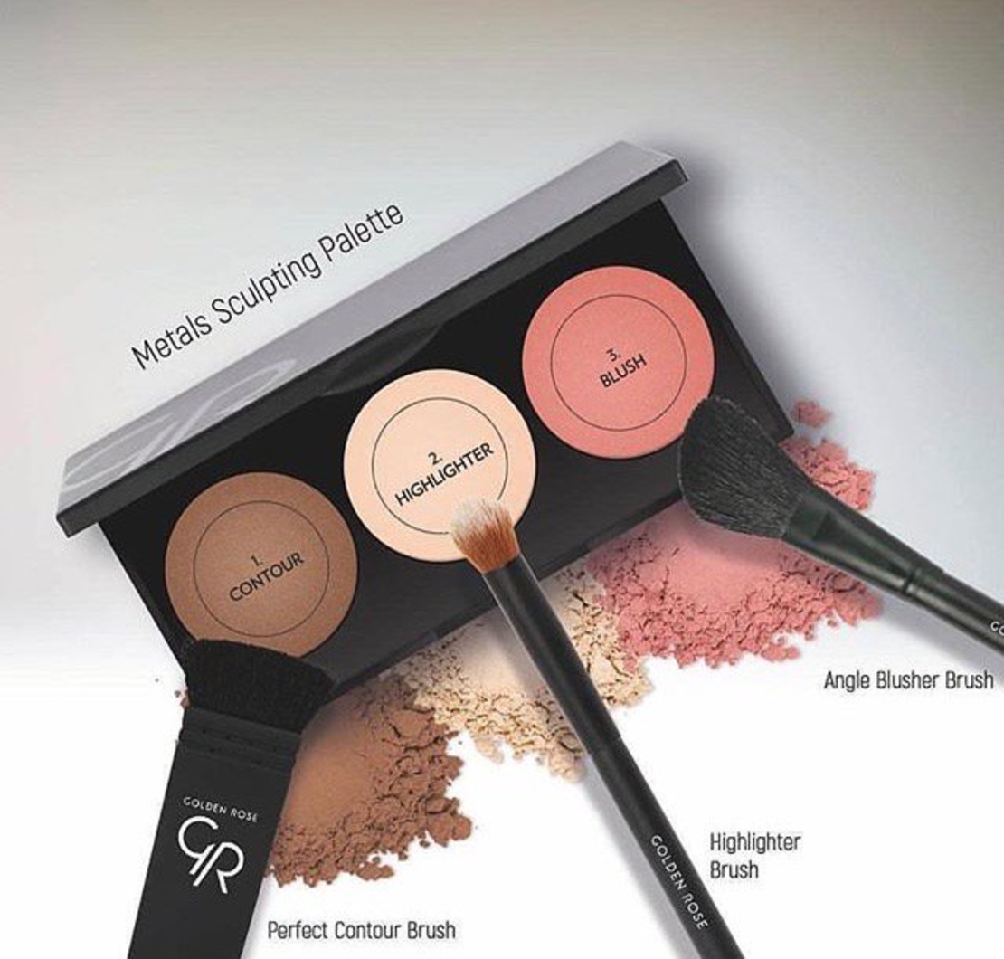 golden rose metal sculpting palette