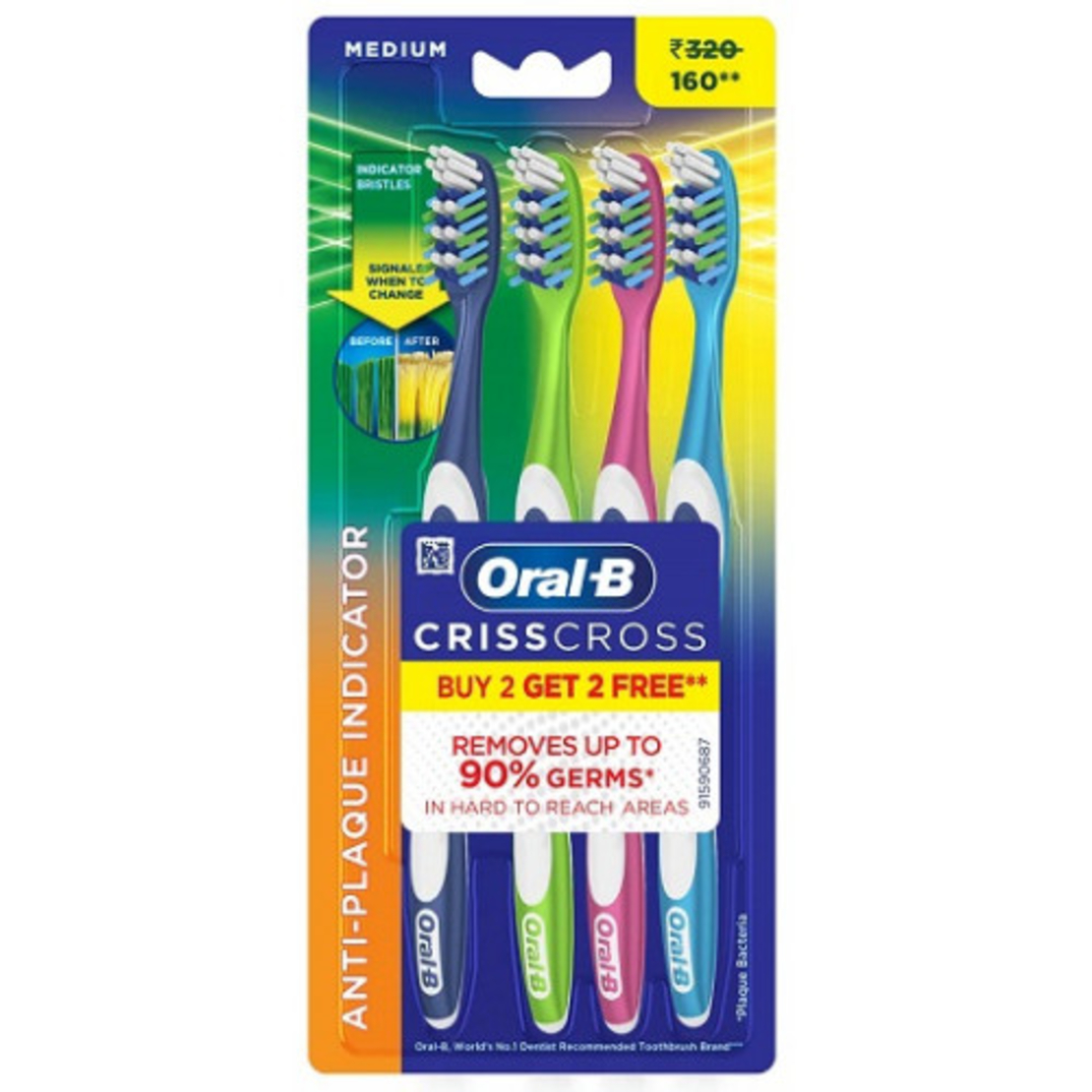 oral-b 4 brushes