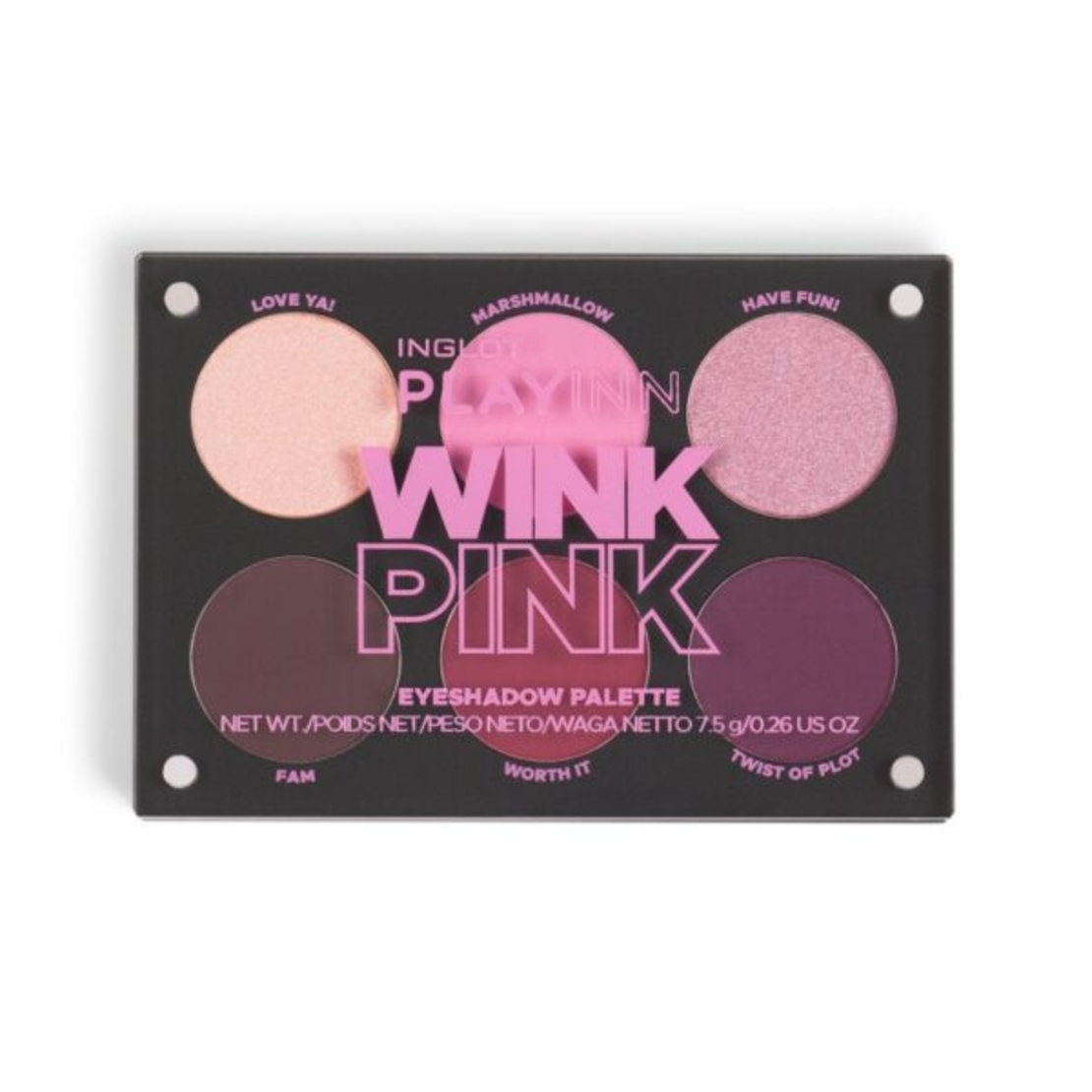 inglot playinn wink pink eyeshadow palette