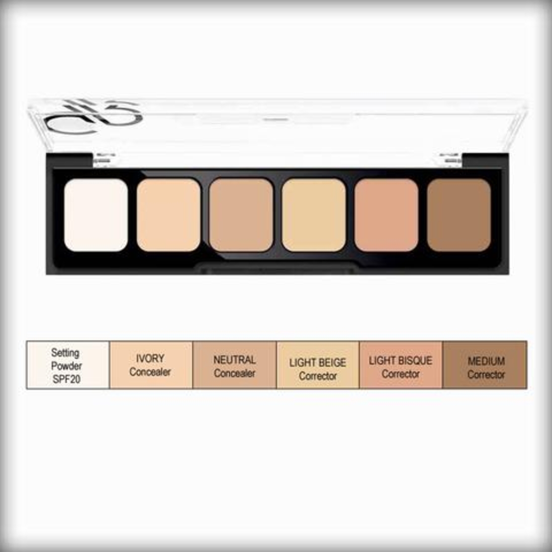 goldenrose concealer cream palette