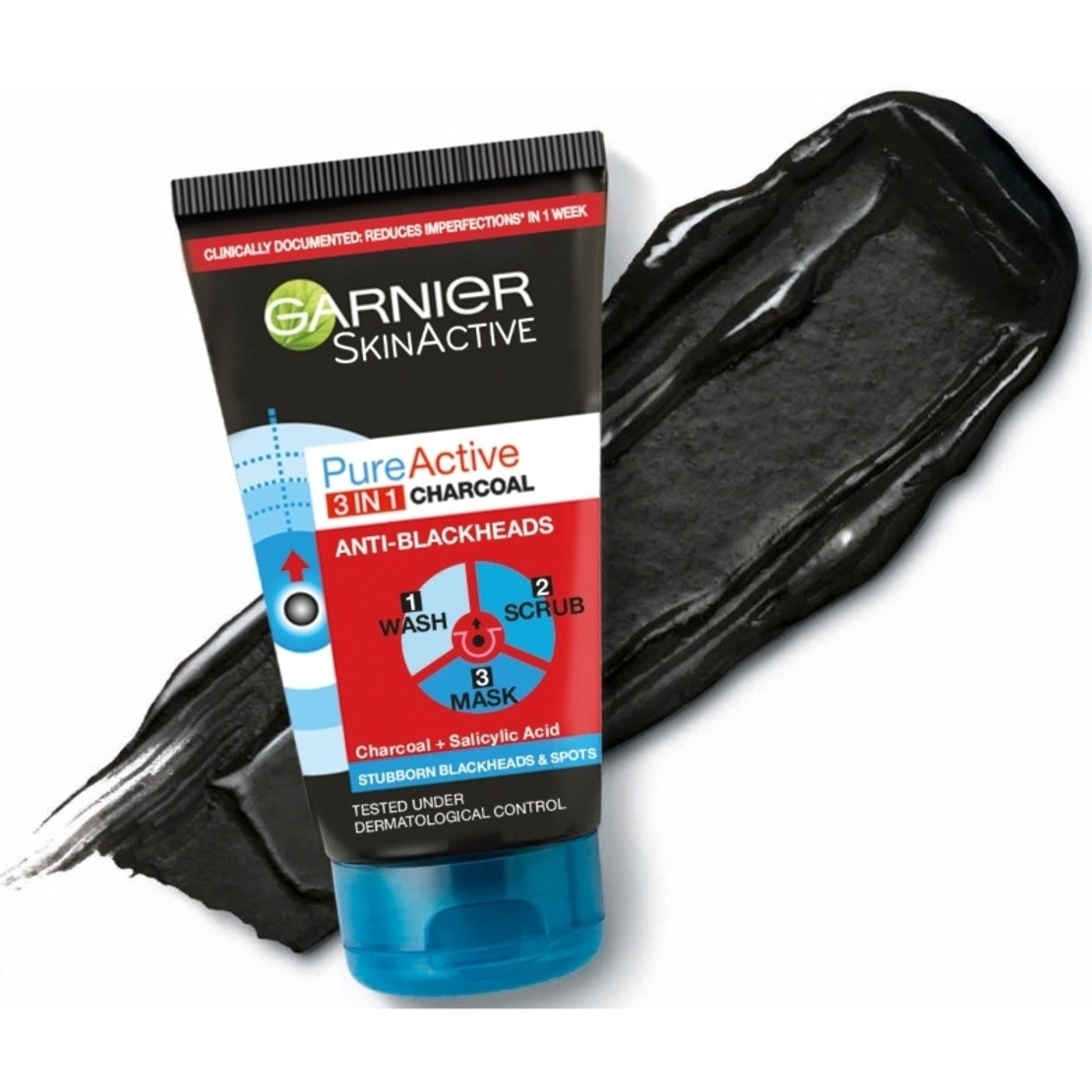 garnier pureactive- 3 in 1 charcoal