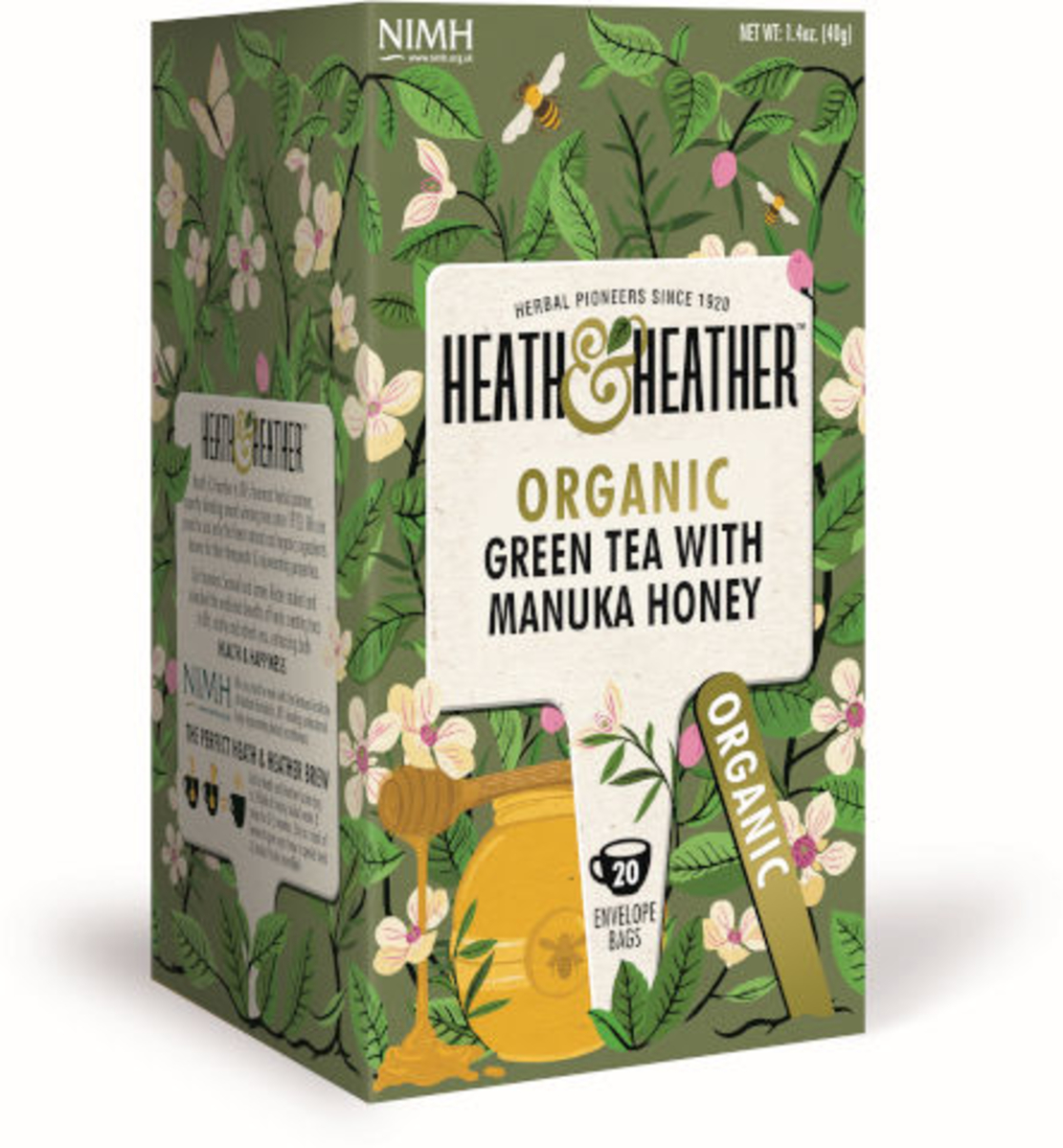Heath & Heather GREEN TEA WITH MANUJA HONEY