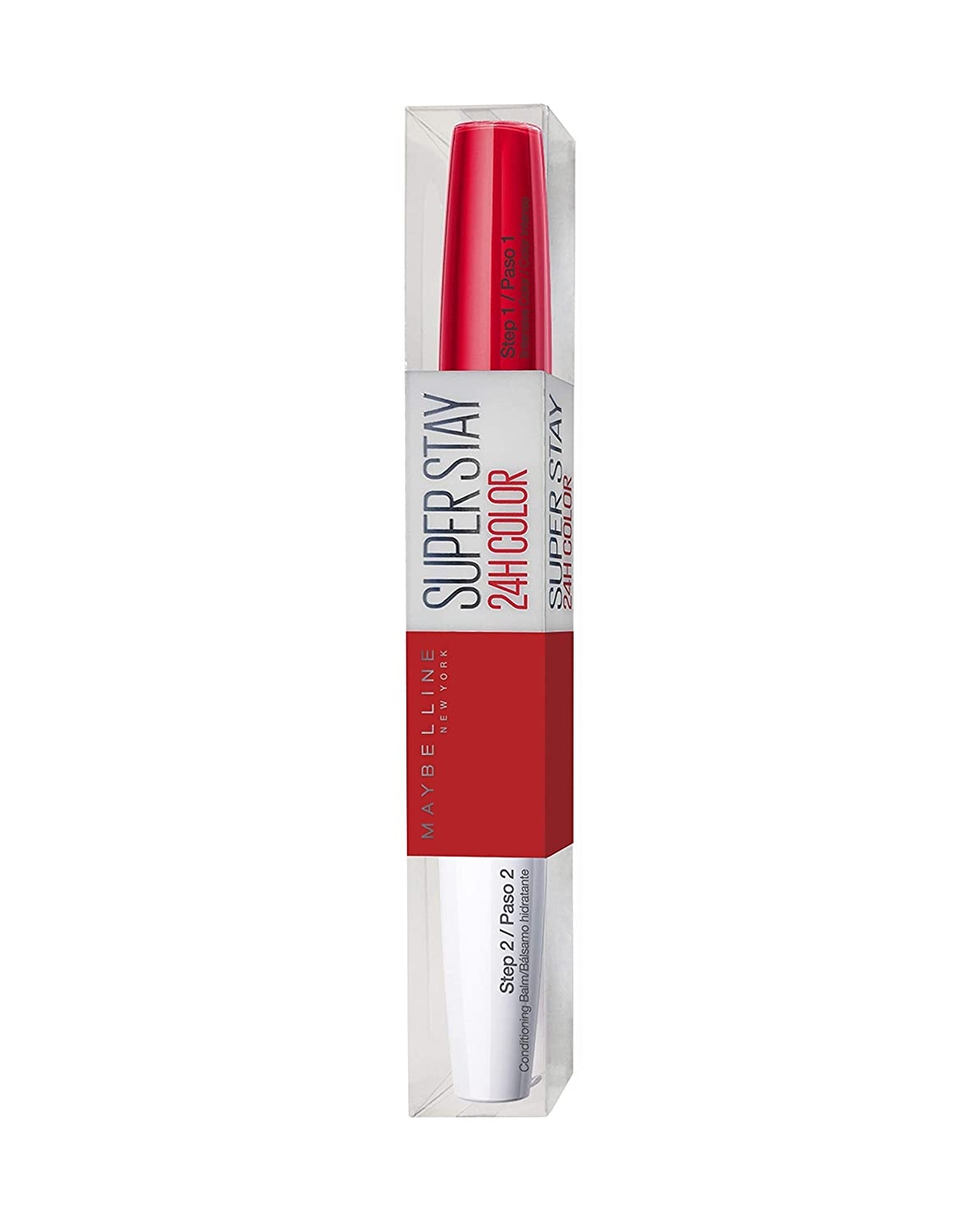 maybelline super stay-553 steady red