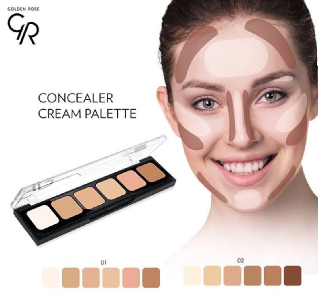 goldenrose concealer cream palette