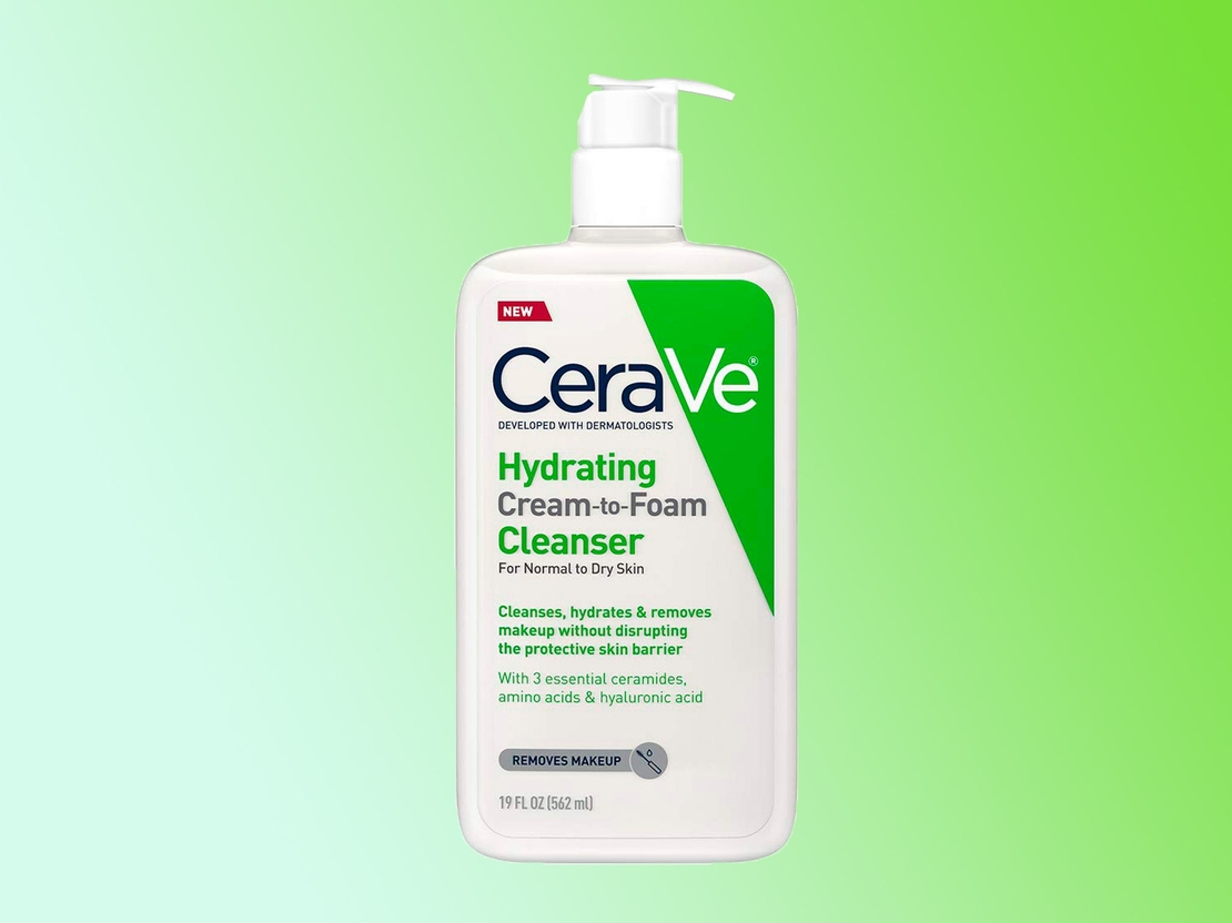 cera ve hydrating cream-to-foam cleanser