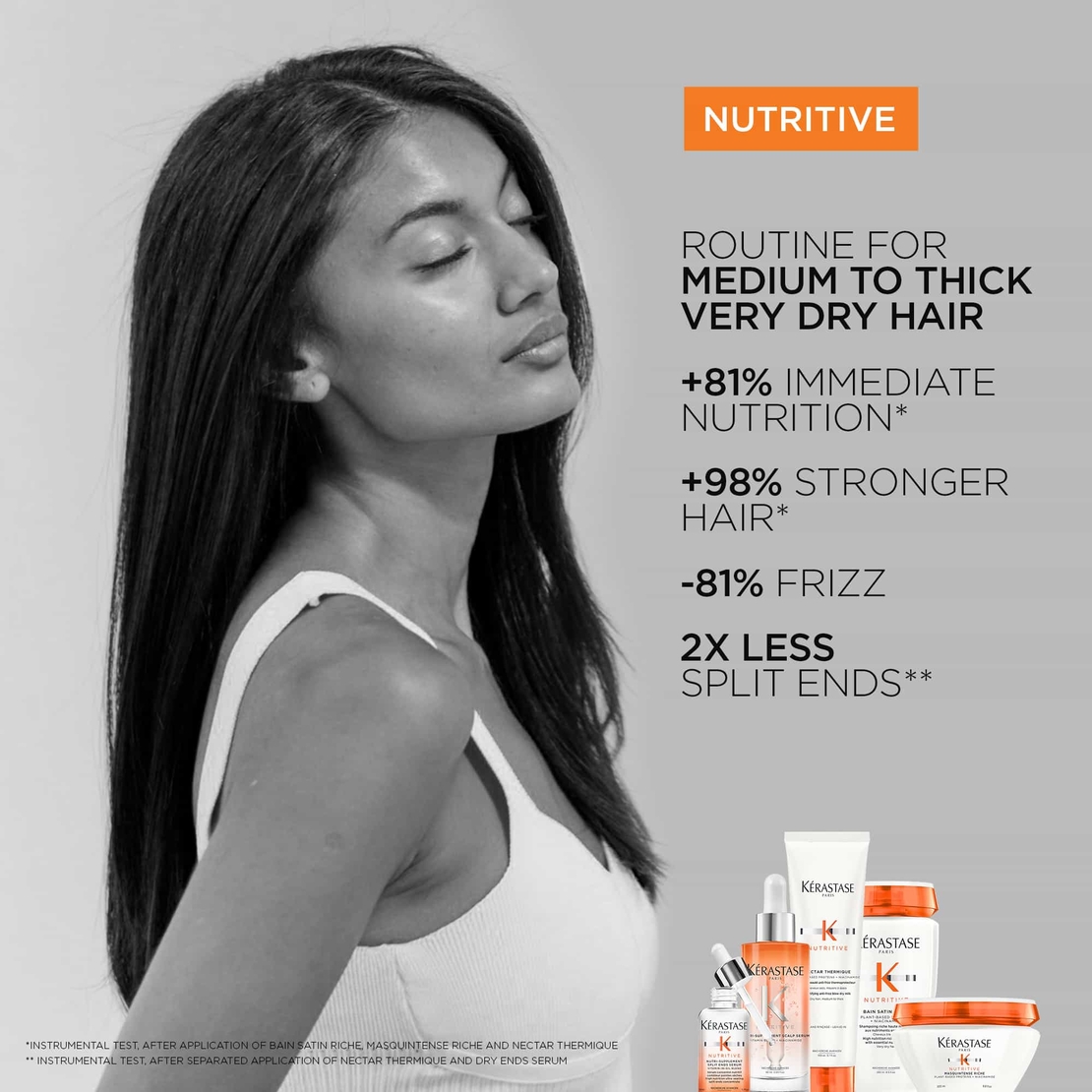 מסכה מסקינטנס ריש לשיער יבש בינוני/עבה Nutritive MASQUINTENSE RICHE