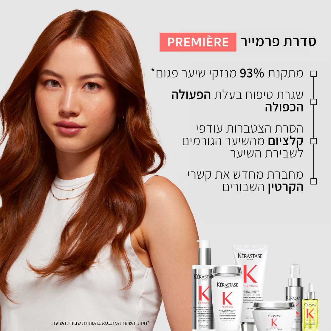 פרמייר פונדנט (מרכך) לשיקום שיער פגום - Anti-Rigidity Decalcifying Repairing Conditioner