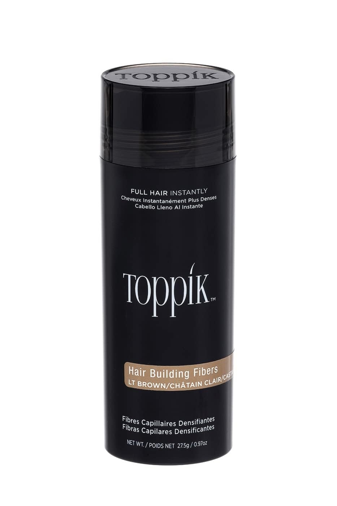 Toppik טופיק- סיבים למילוי שיער דליל - בגוון חום בהיר