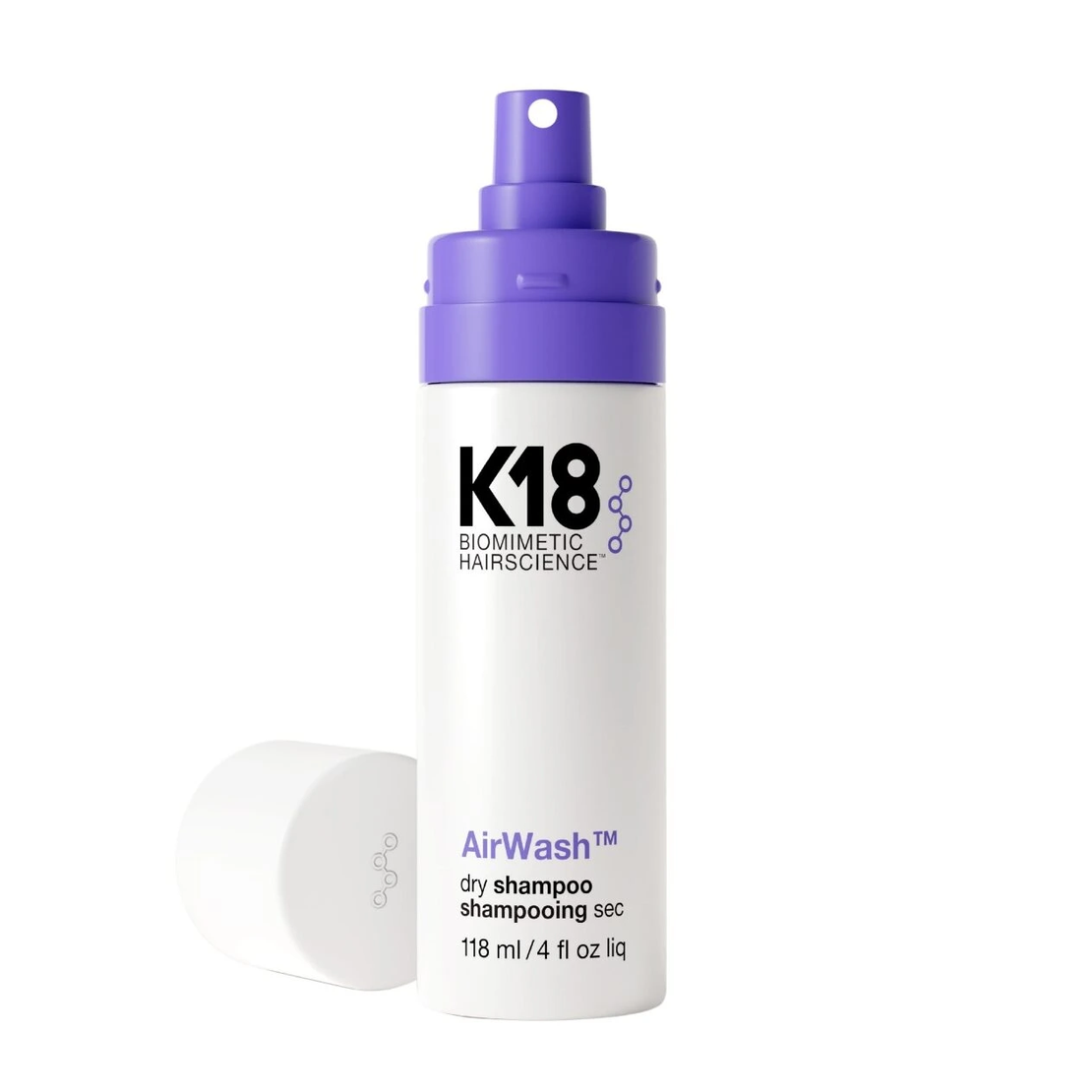 K18 שמפו יבש AirWash™ לרענון השיער והקרקפת עד 3 ימים