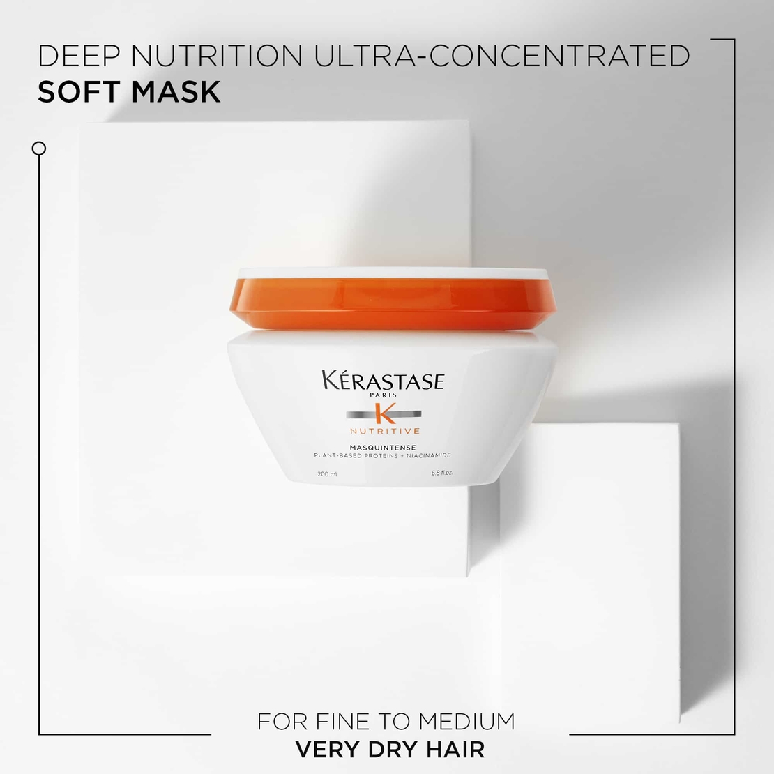 מסכה מסקינטנס לשיער יבש דק/בינוני Nutritive MASQUINTENSE