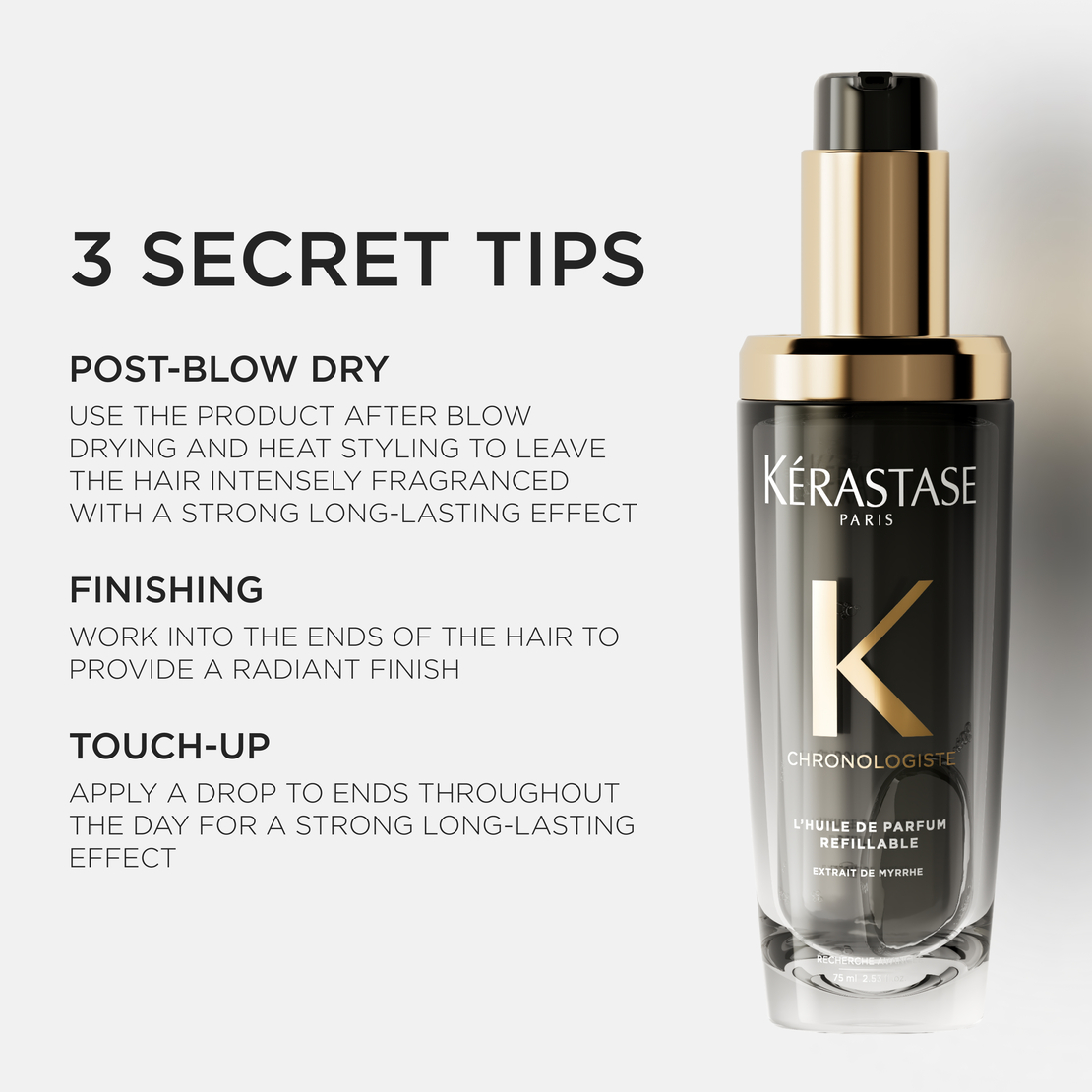 CHRONOLOGISTE HUILE DE PARFUM REFILLABLE שמן בושם לשיער כרונולוג'יסט
