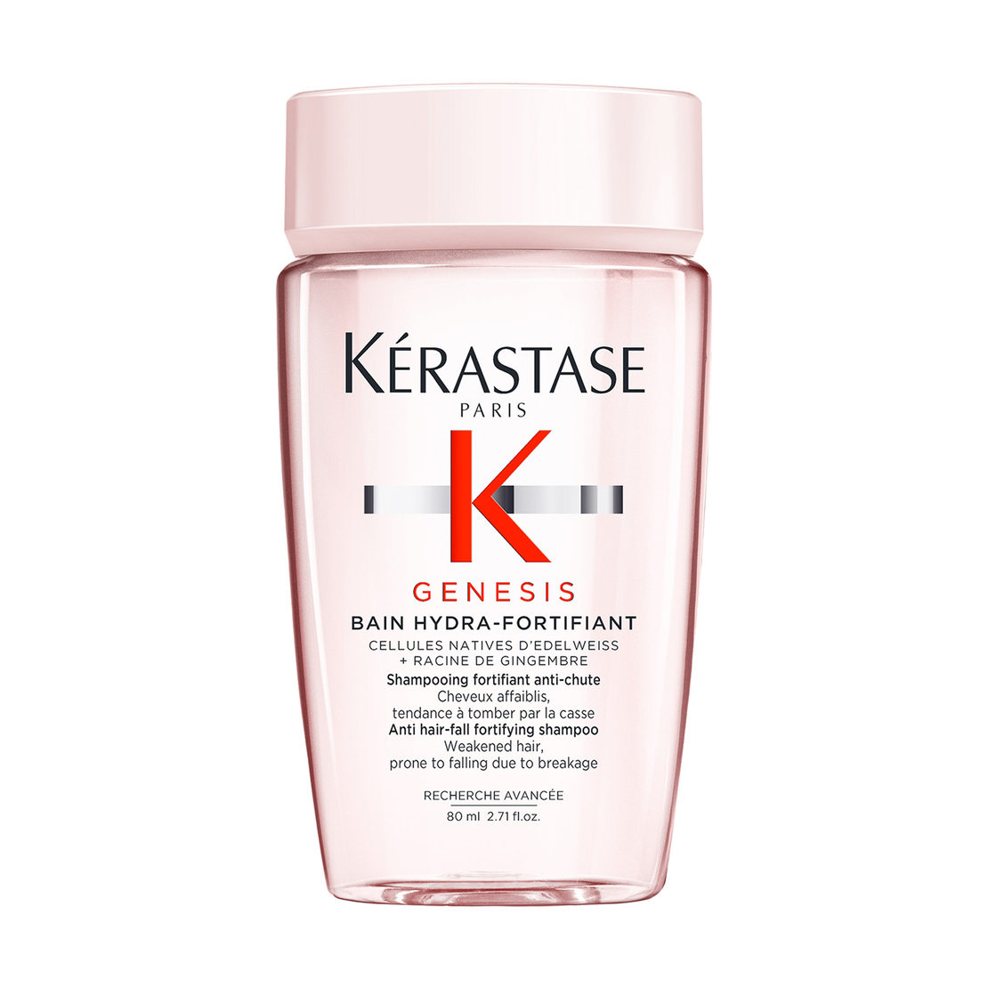 ג'נסיס שמפו לשיער דק GENESIS BAIN HYDRA-FORTIFIANT -בגודל נסיעות 80 מ