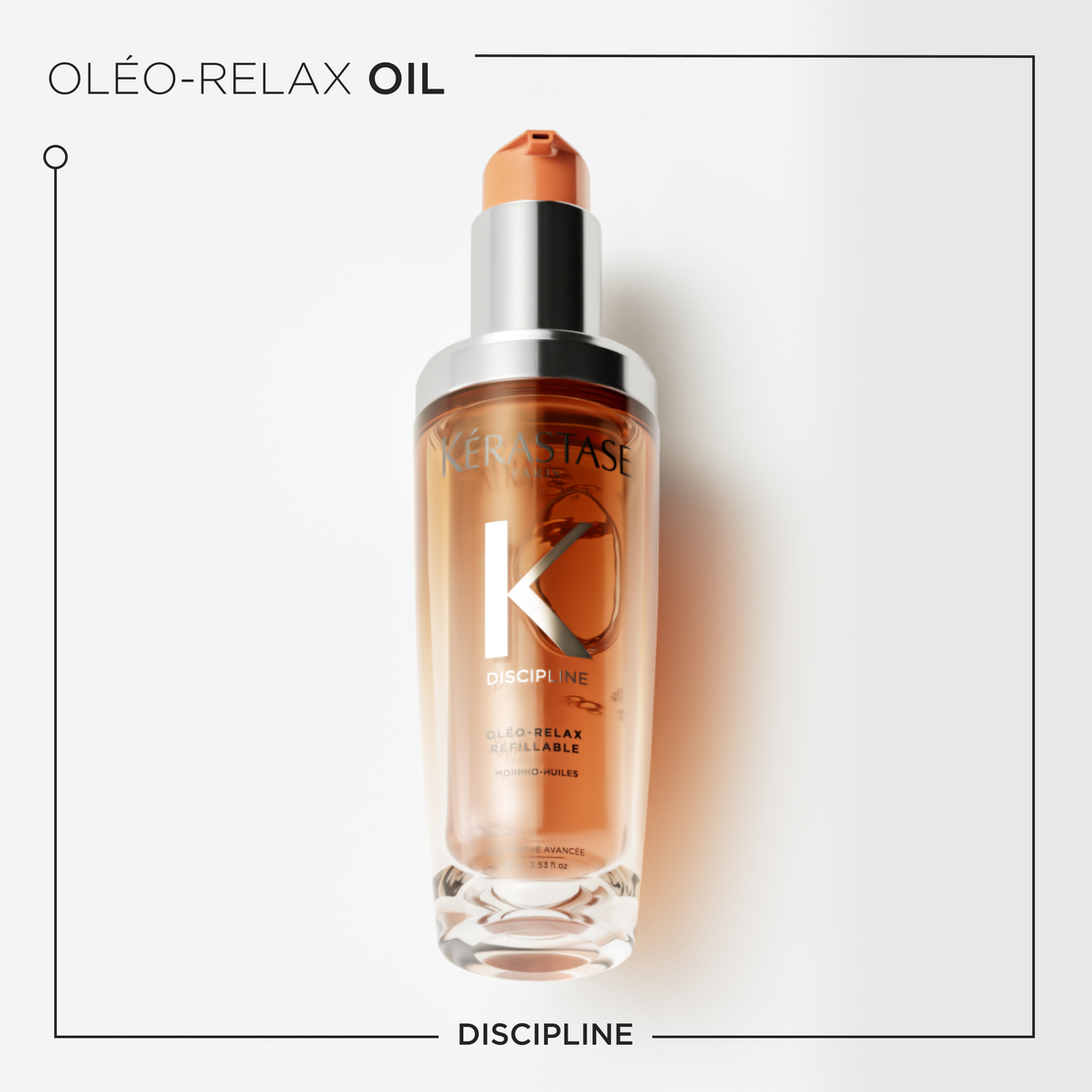 Huile Discipline Oleo-Relax Refillable -שמן דיסיפלין לשיער נפוח/מרדני