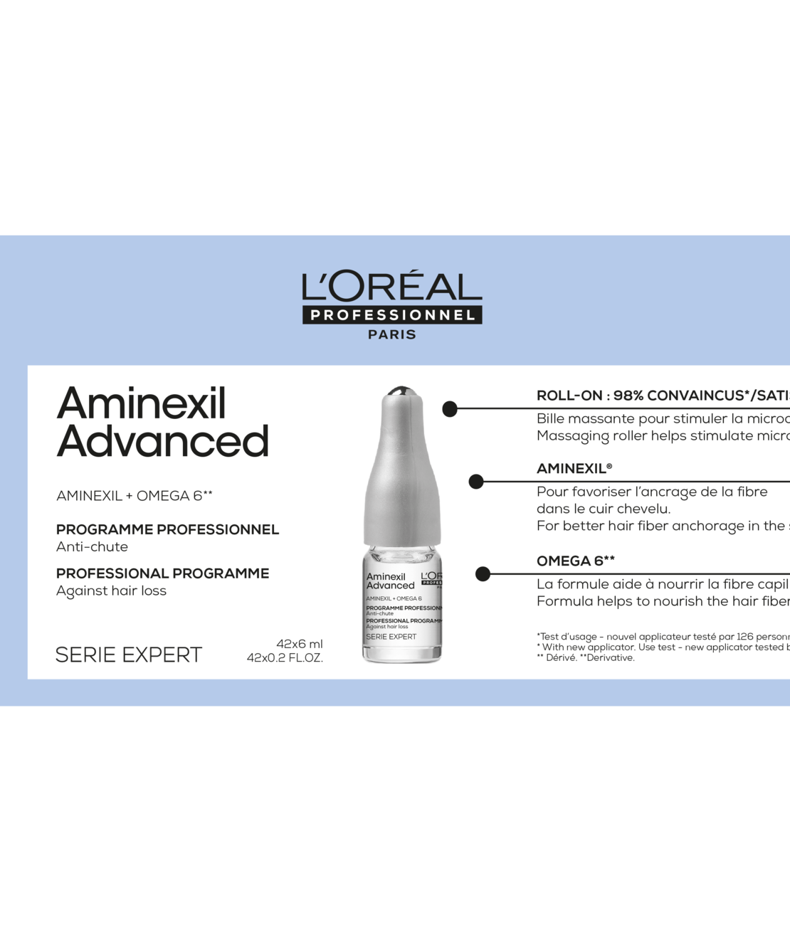 אמפולות אמינקסיל - Scalp aminexil Advanced - 42 Ampules
