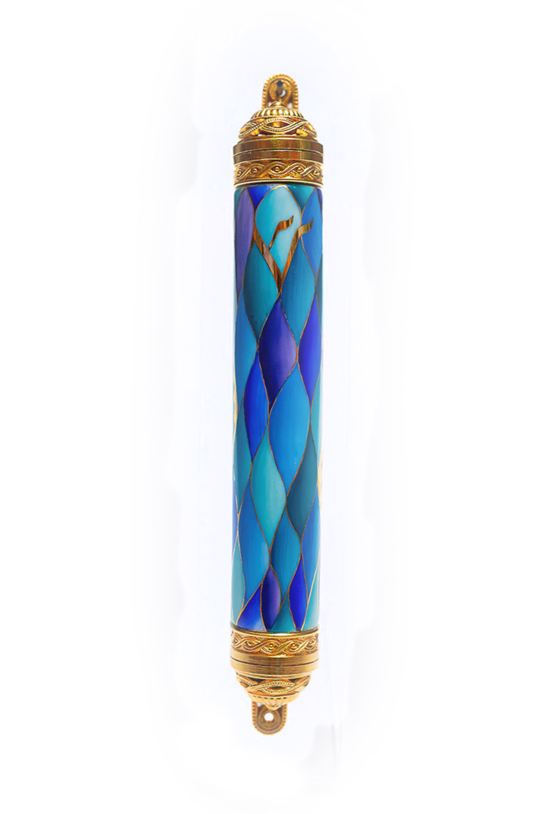 MEZUZAH (CYLINDER) BLUE AVANT-GARDE