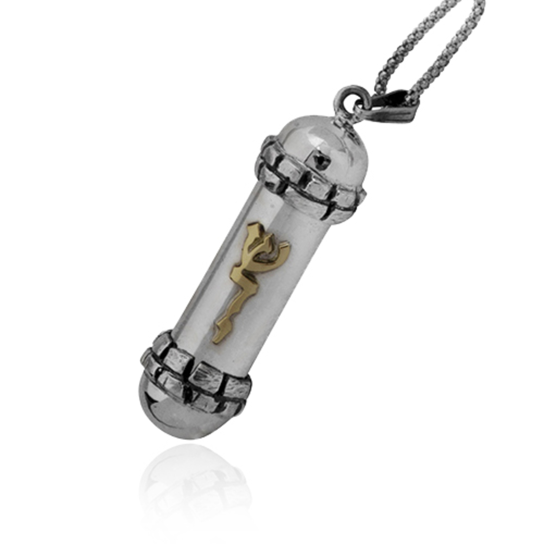 Silver Amulet Pendant Gold Shad-dai Name of G-d Necklace