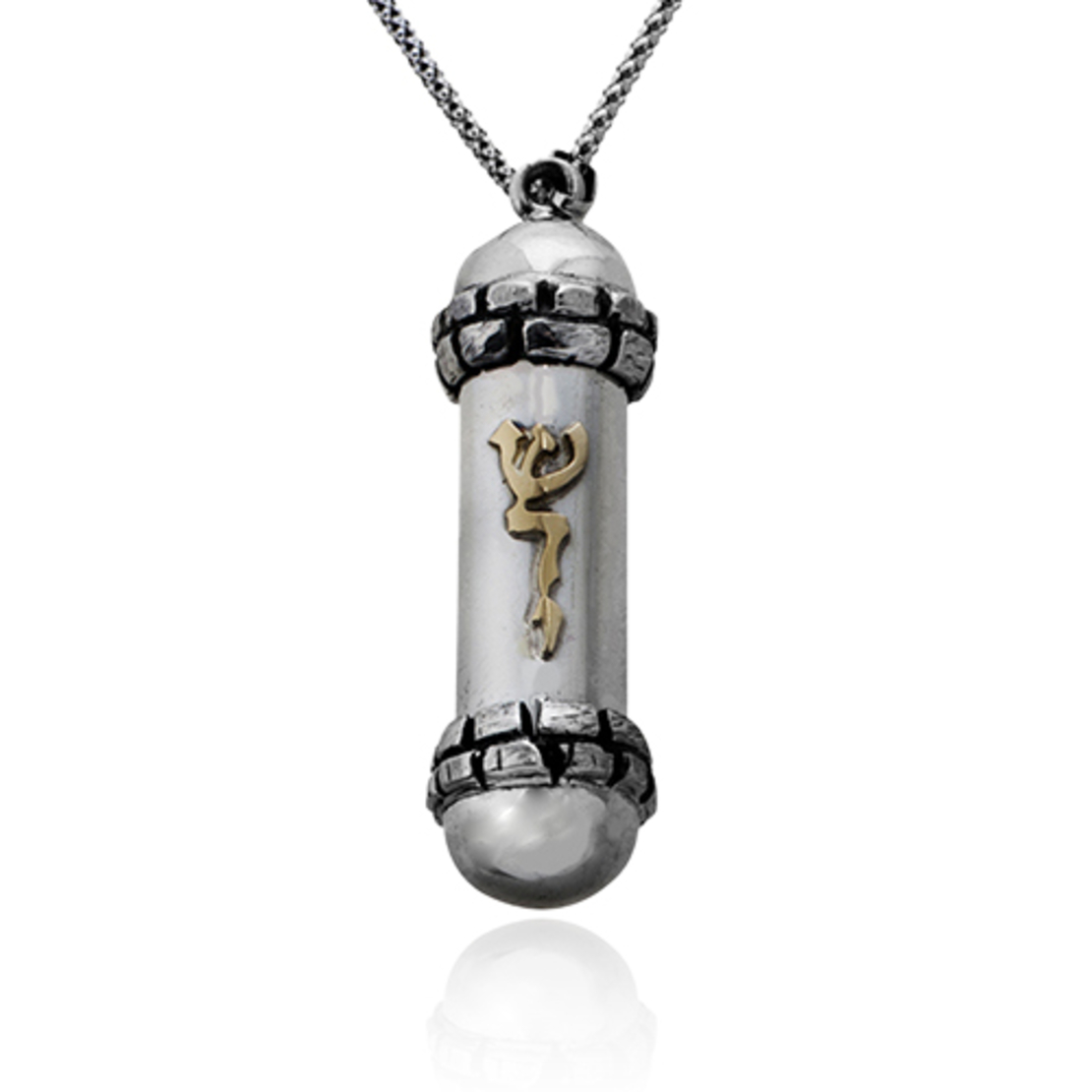 Silver Amulet Pendant Gold Shad-dai Name of G-d Necklace