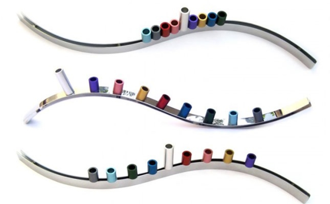 Modern Slide Magnet Menorah