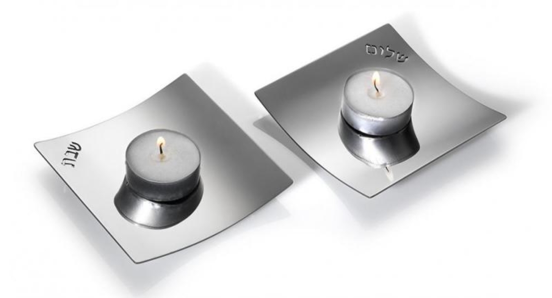 Traveling Dune Shabbat Candlesticks