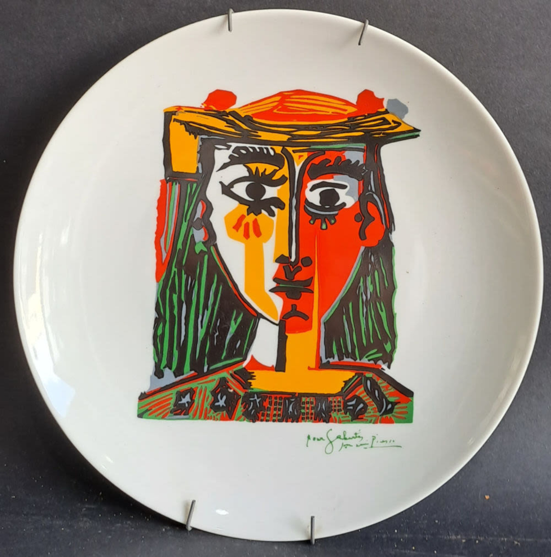 אישה עם כובע- על פי ציור של פיקאסו-Bust of a Woman with a Hat after a Painting by Pablo Picasso