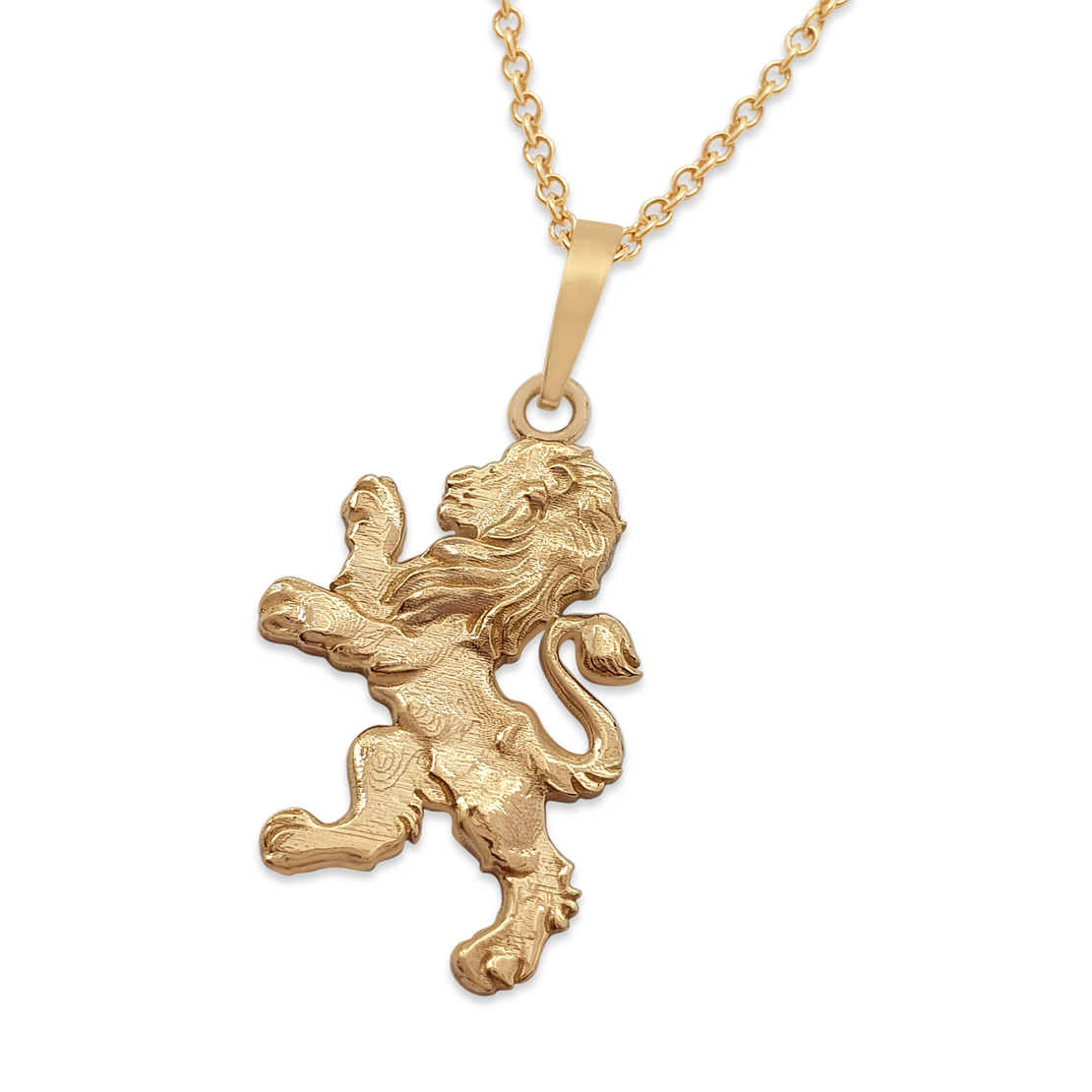 14K Yellow Gold Lion of Judah Pendant