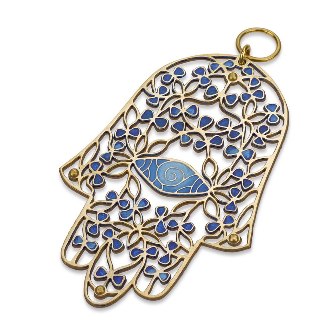 HAMSA SPIRAL EYE BLUE