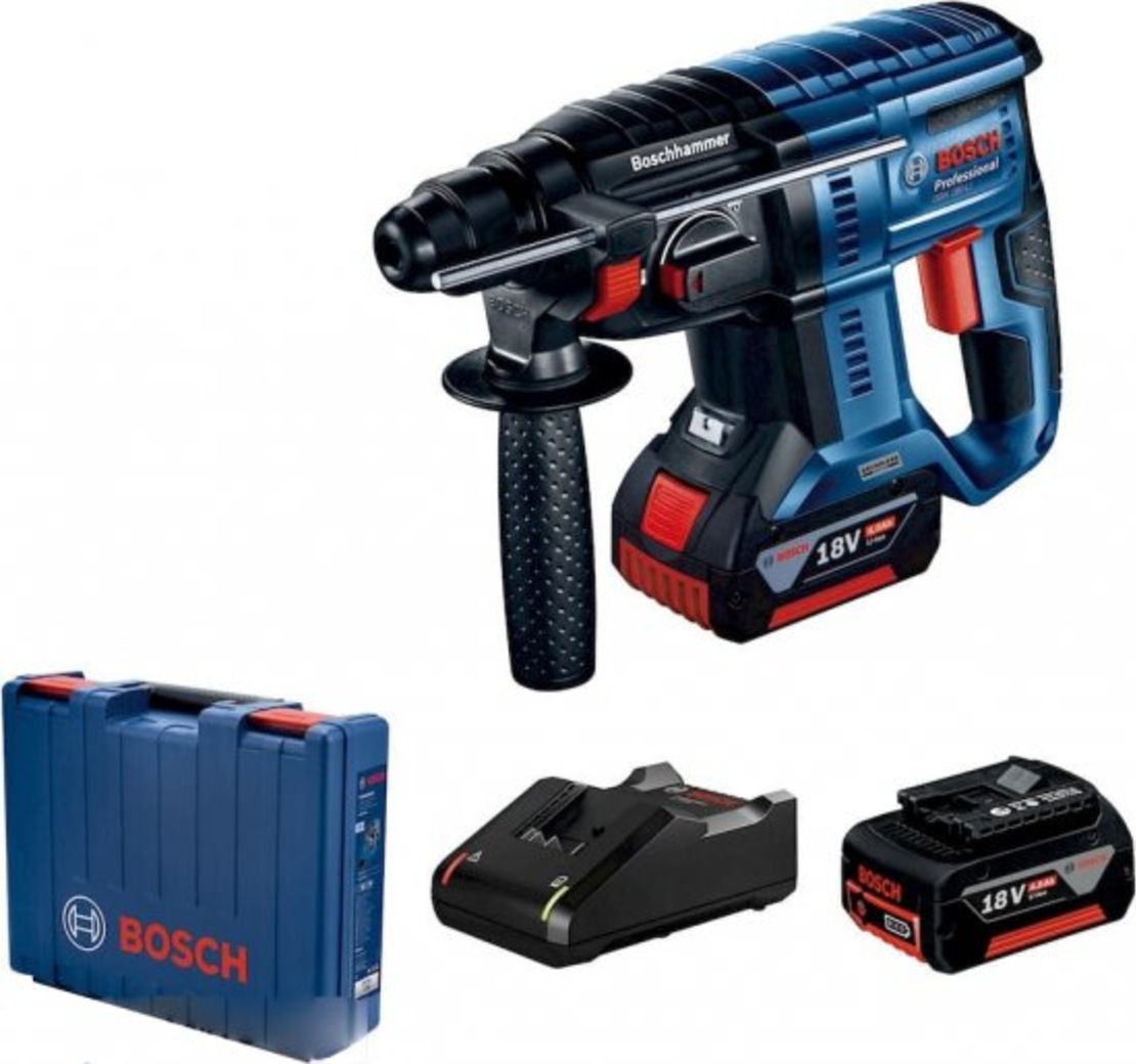 פטישון נטען בראשלס +2 סוללות 4 Bosch,