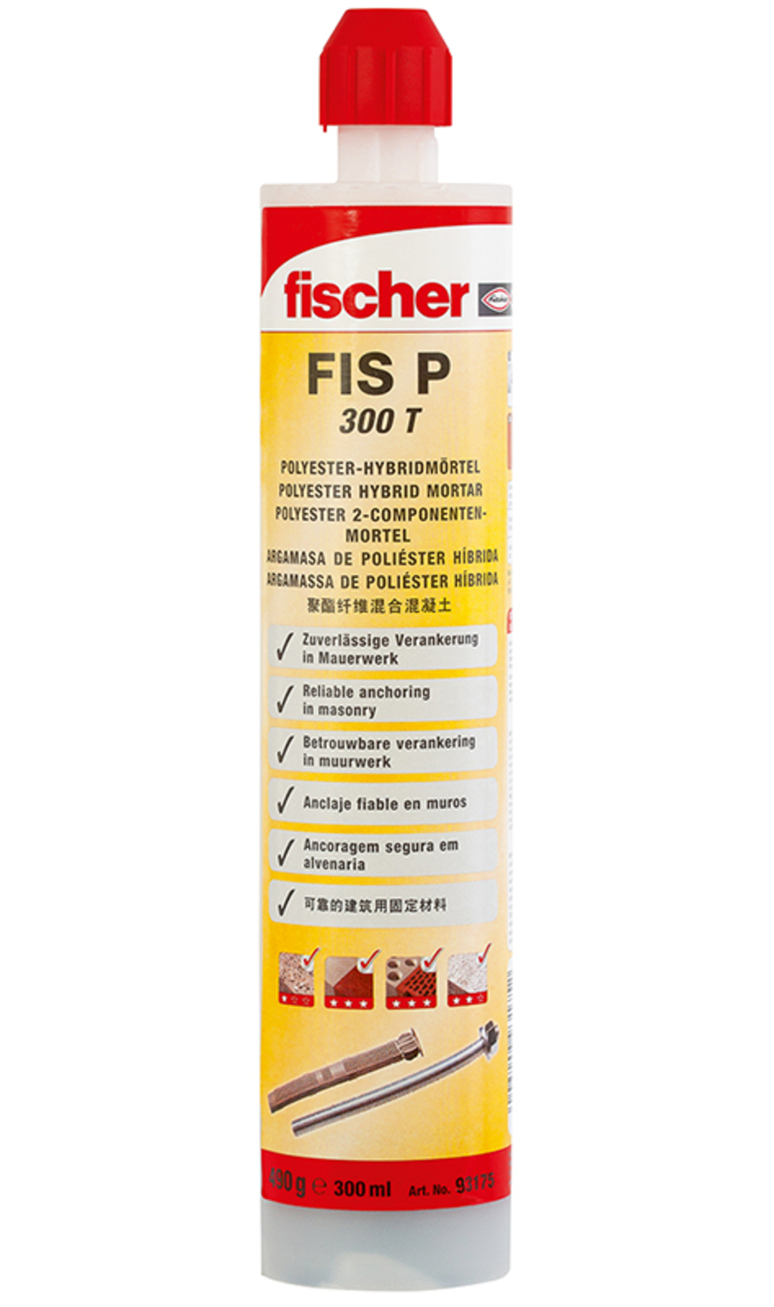 תרמיל עוגן כימי ע“ב פוליאסטר P F 410c