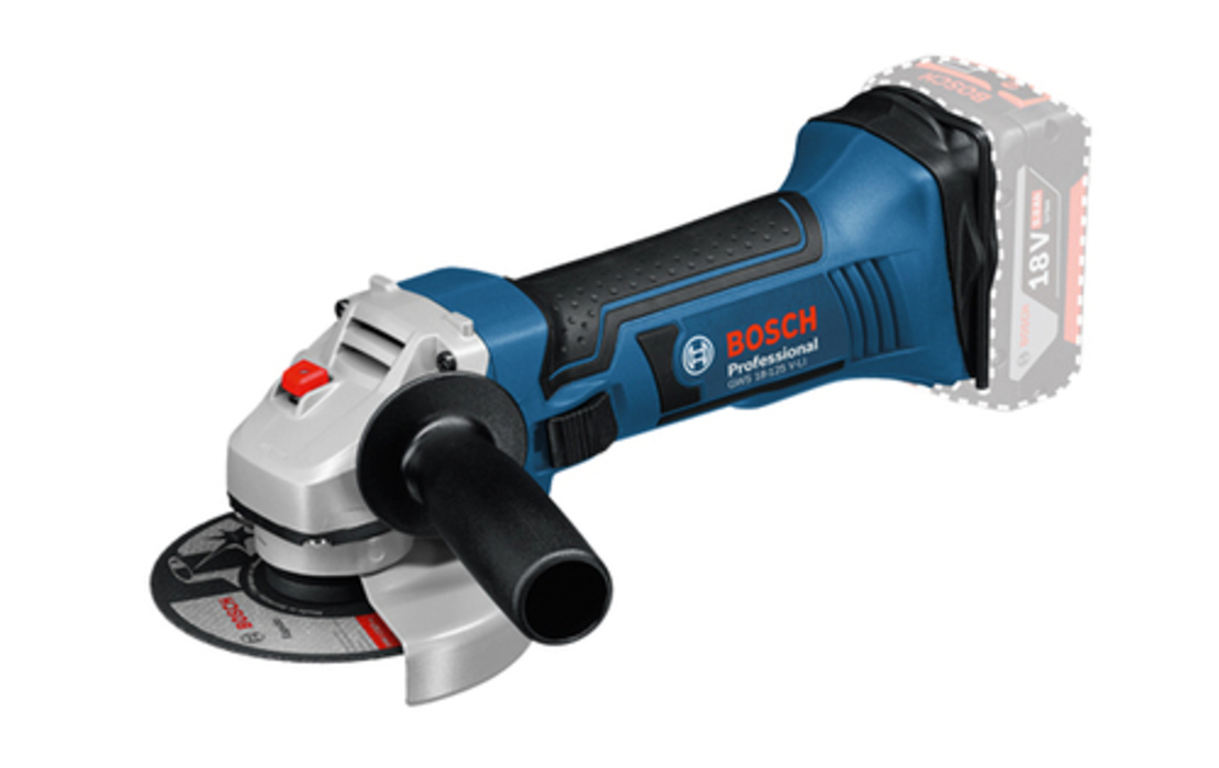 משחזת זוית נטענת gws 18-125 bosch