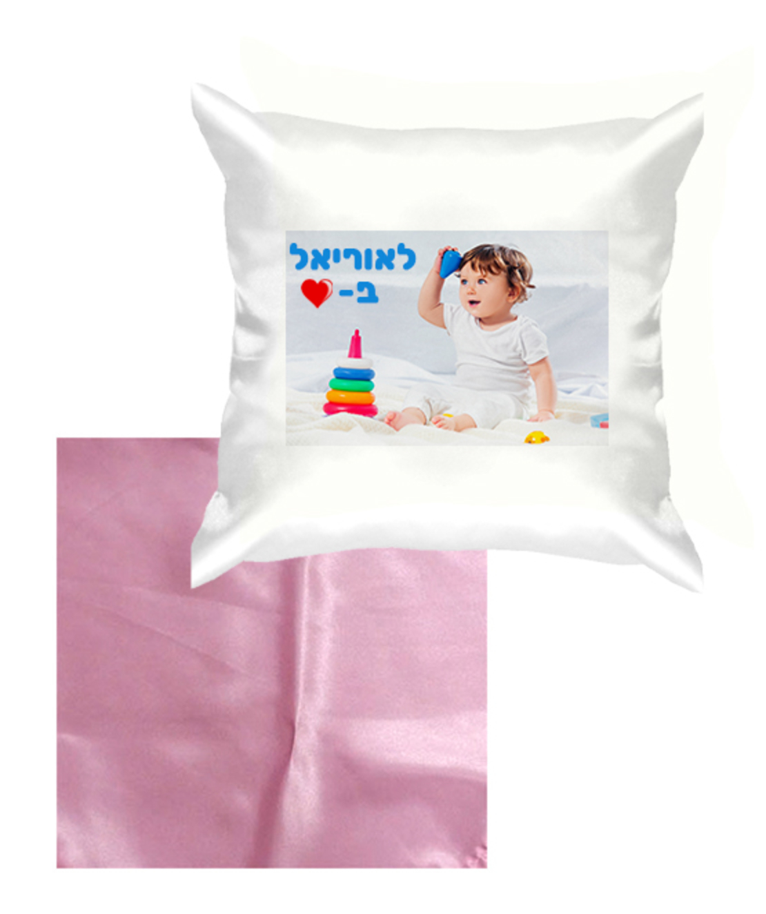 הדפסה על כרית נוי בצורת ריבוע סאטן