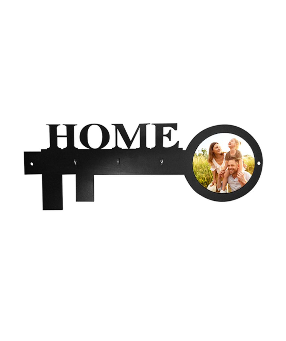 הדפסה על מפתח ברכה HOME - מתקן למחזיקי מפתחות