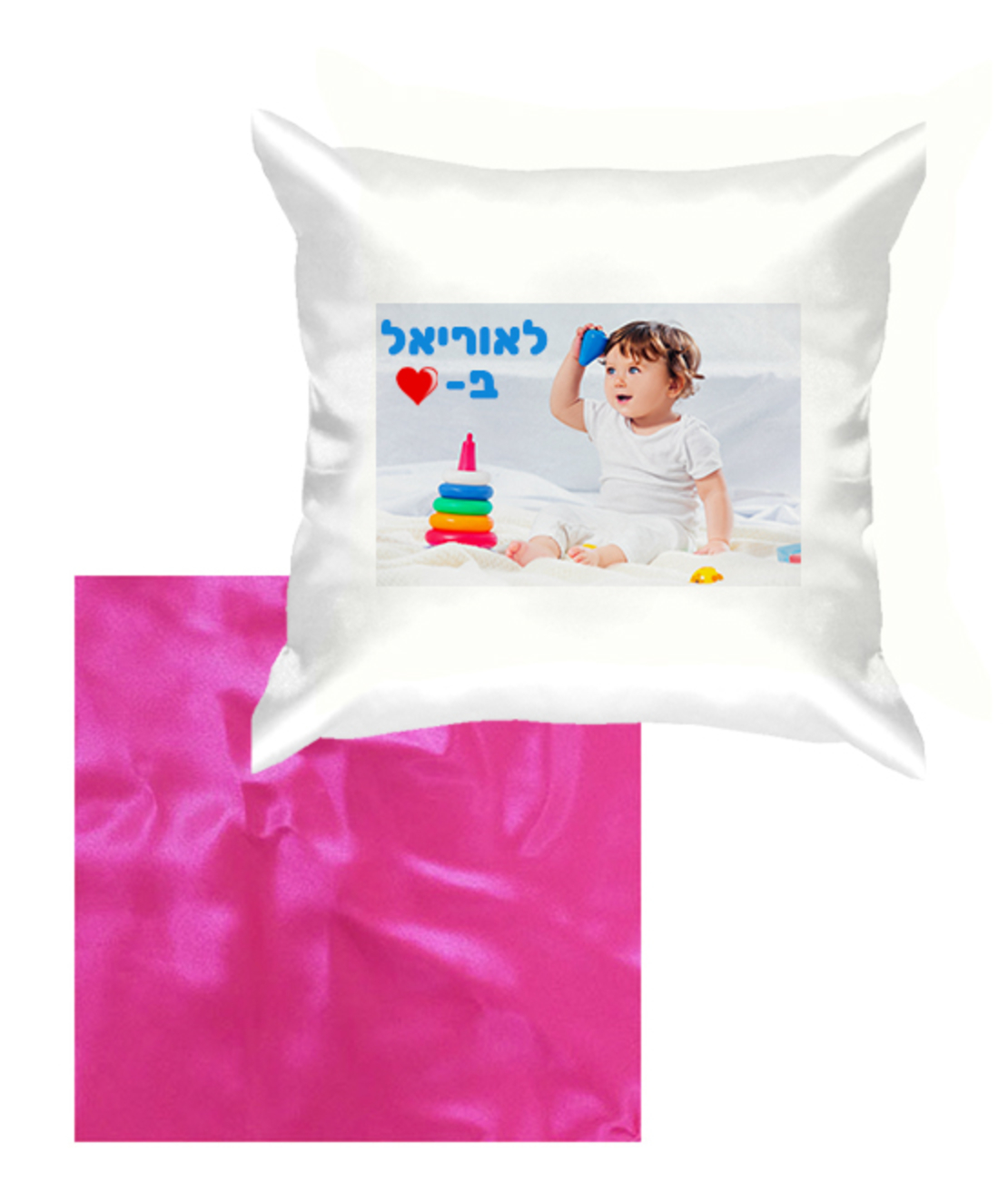 הדפסה על כרית נוי בצורת ריבוע סאטן