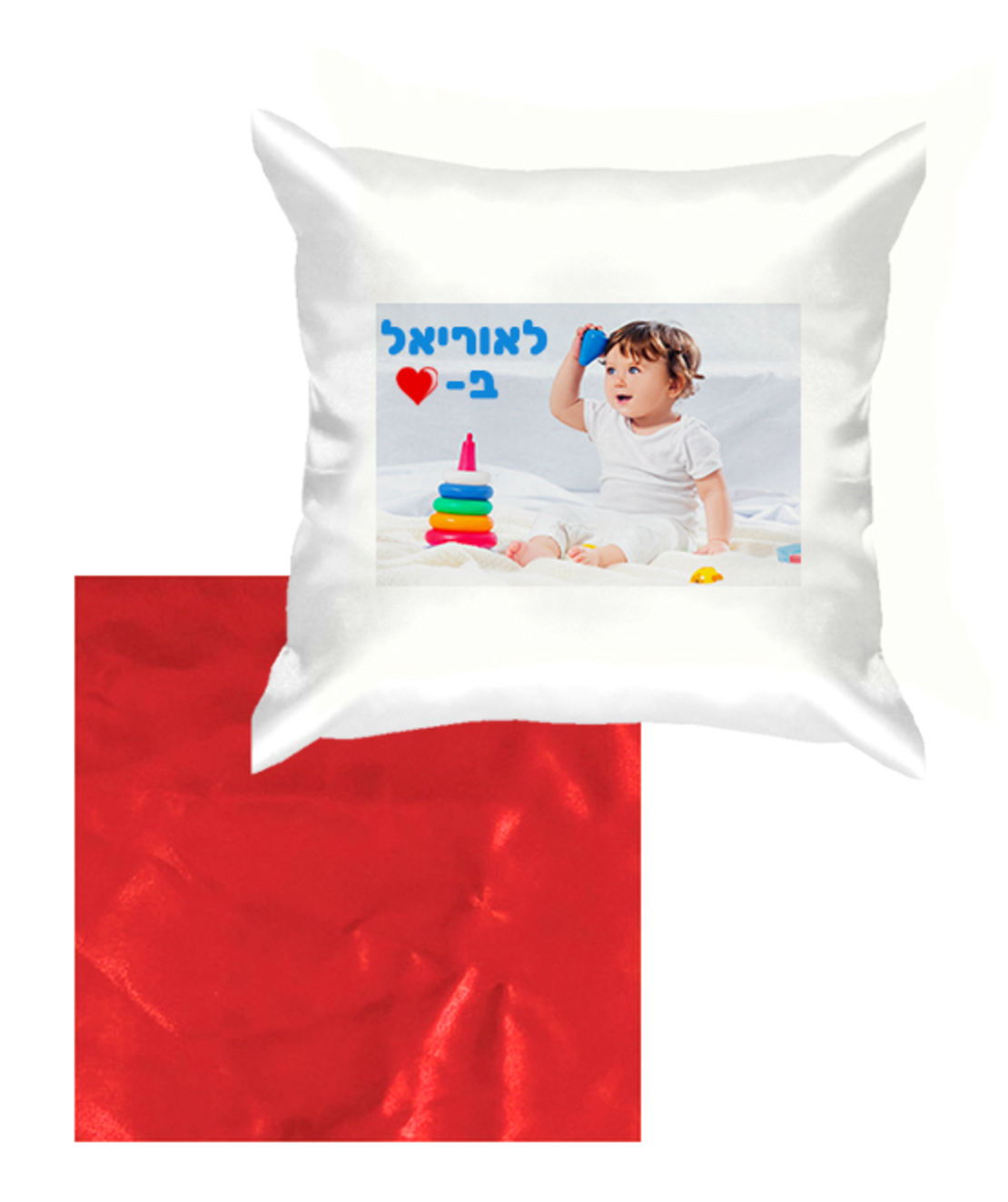 הדפסה על כרית נוי בצורת ריבוע סאטן