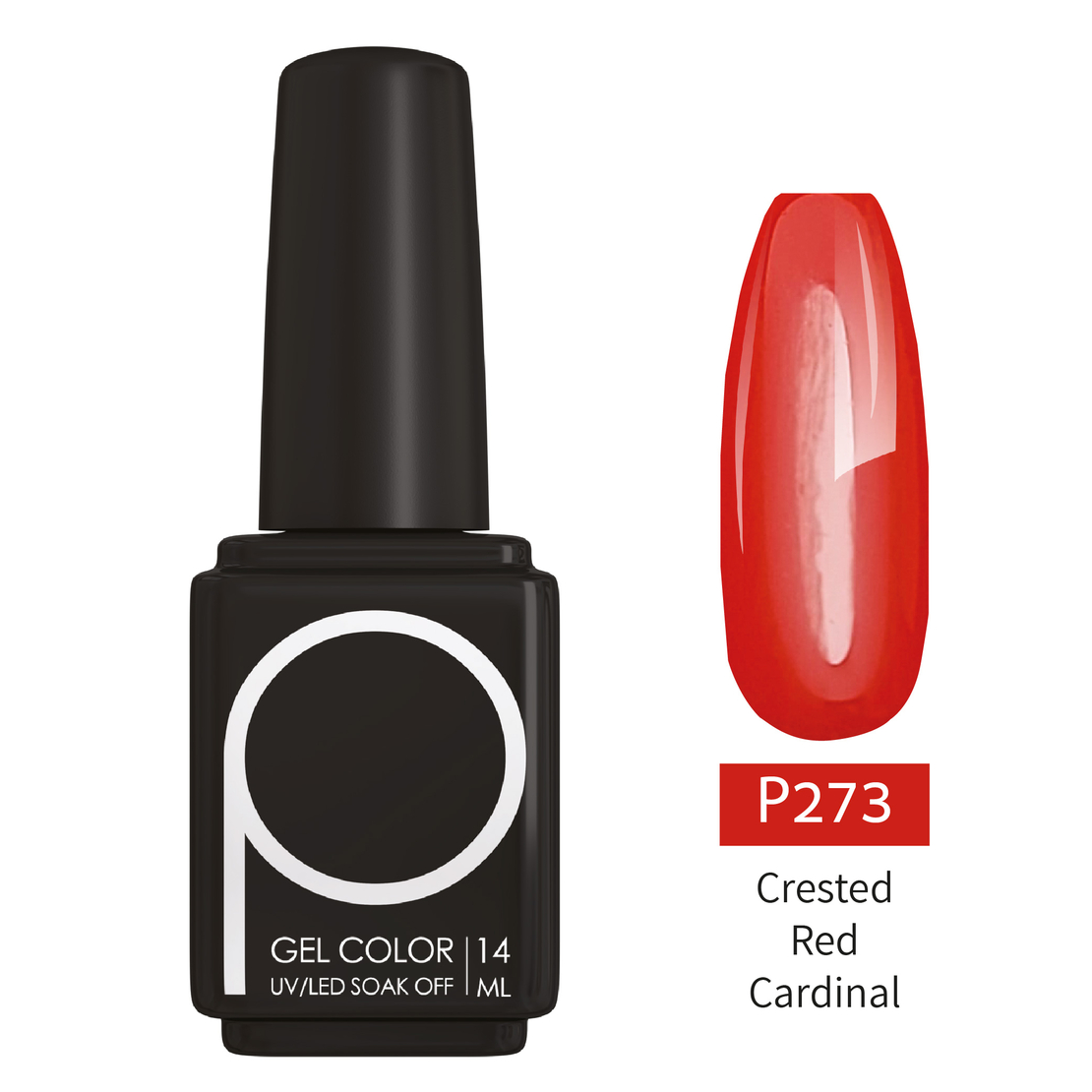 Gel Color. Crested Red Cardinal (P273)