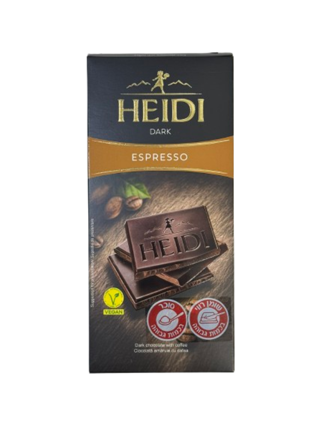 טבלת שוקולד HEIDI שוקולד מריר אספרסו