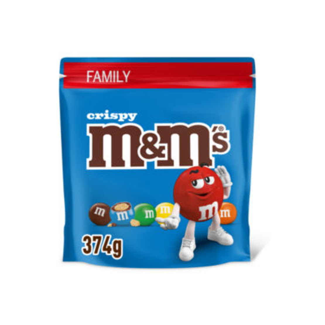 M&M CRISPY מארז משפחתי 374 גרם