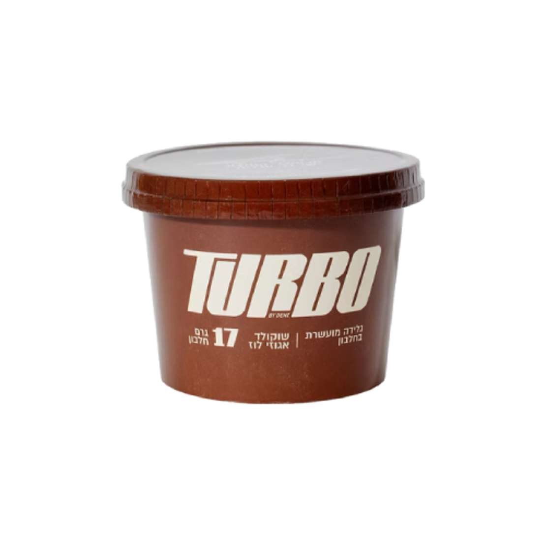 טורבו - גלידת חלבון - שוקולד אגוזי לוז