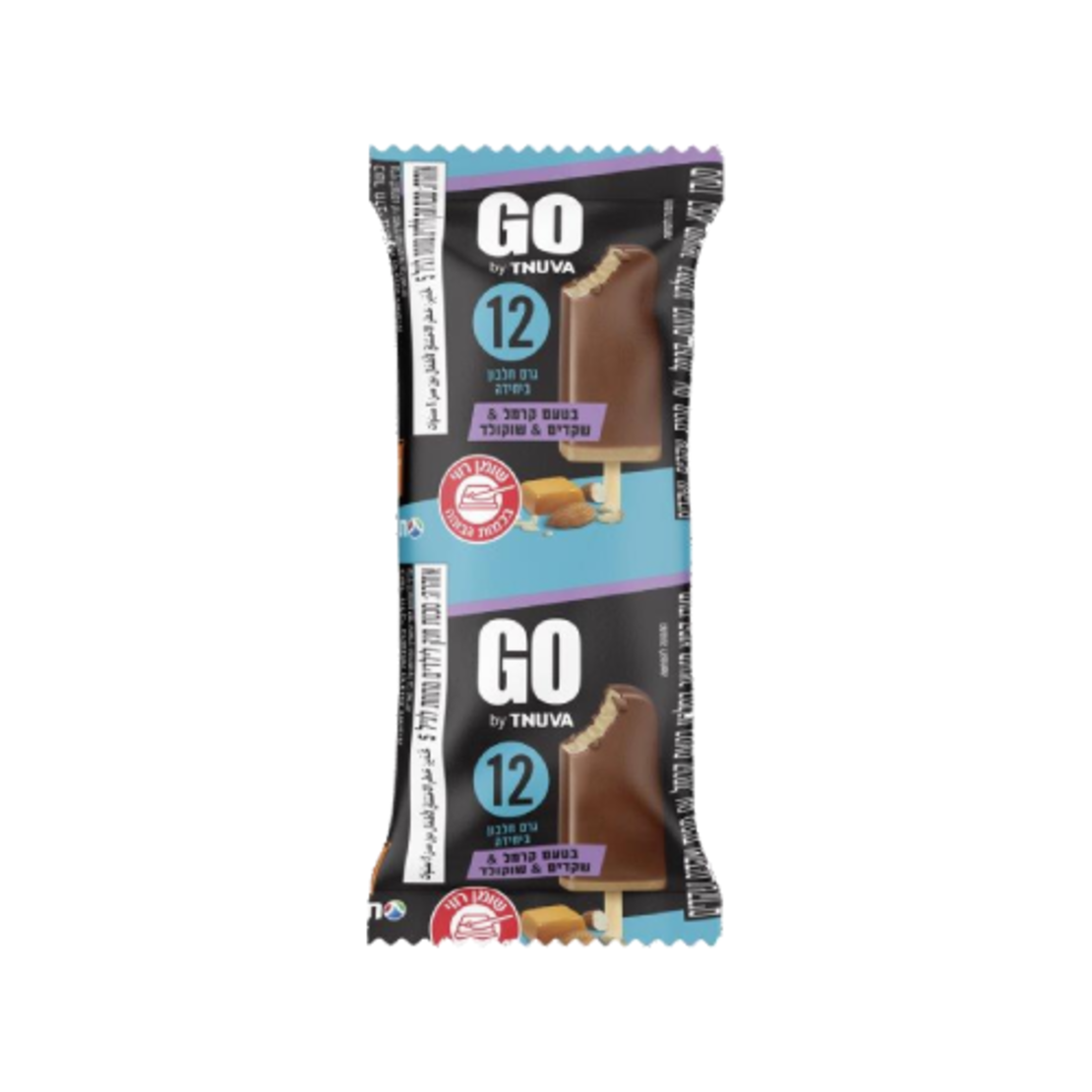 שלגון חלבון go - קרמל, שקדים ושוקלד
