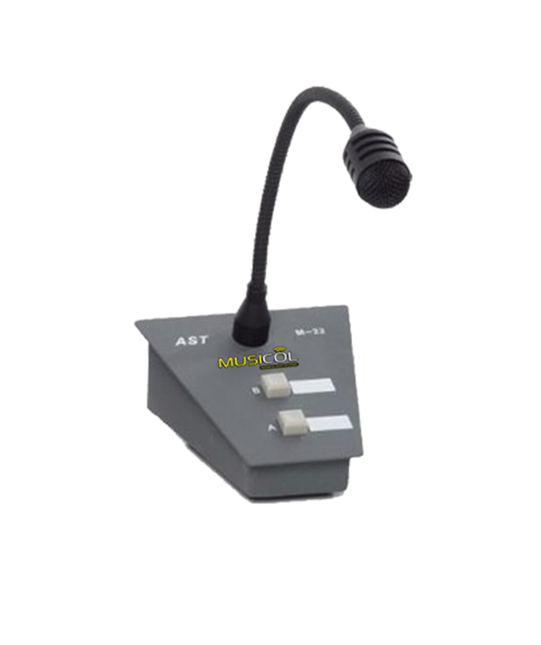 מיקרופון שולחני צוואר גמיש ל-2 איזורים AST M-22